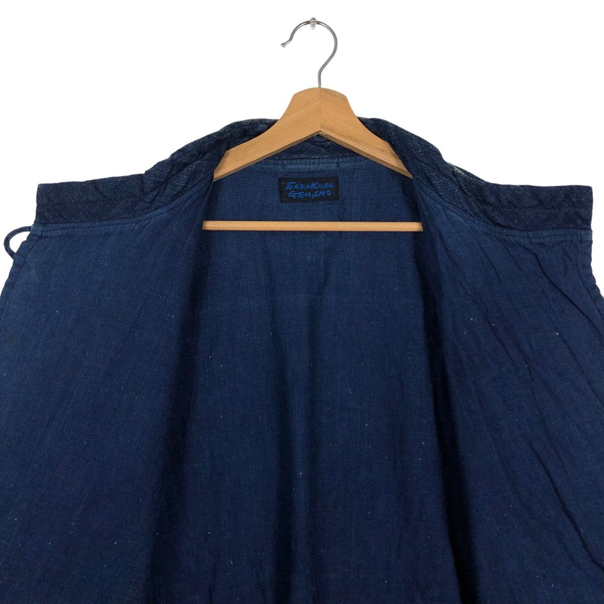 Blue Blue Japan 🔥Asymmetrical Button Hikory Chore Jacket Sasakura Gensho Size US L / EU 52-54 / 3 - 11 Thumbnail