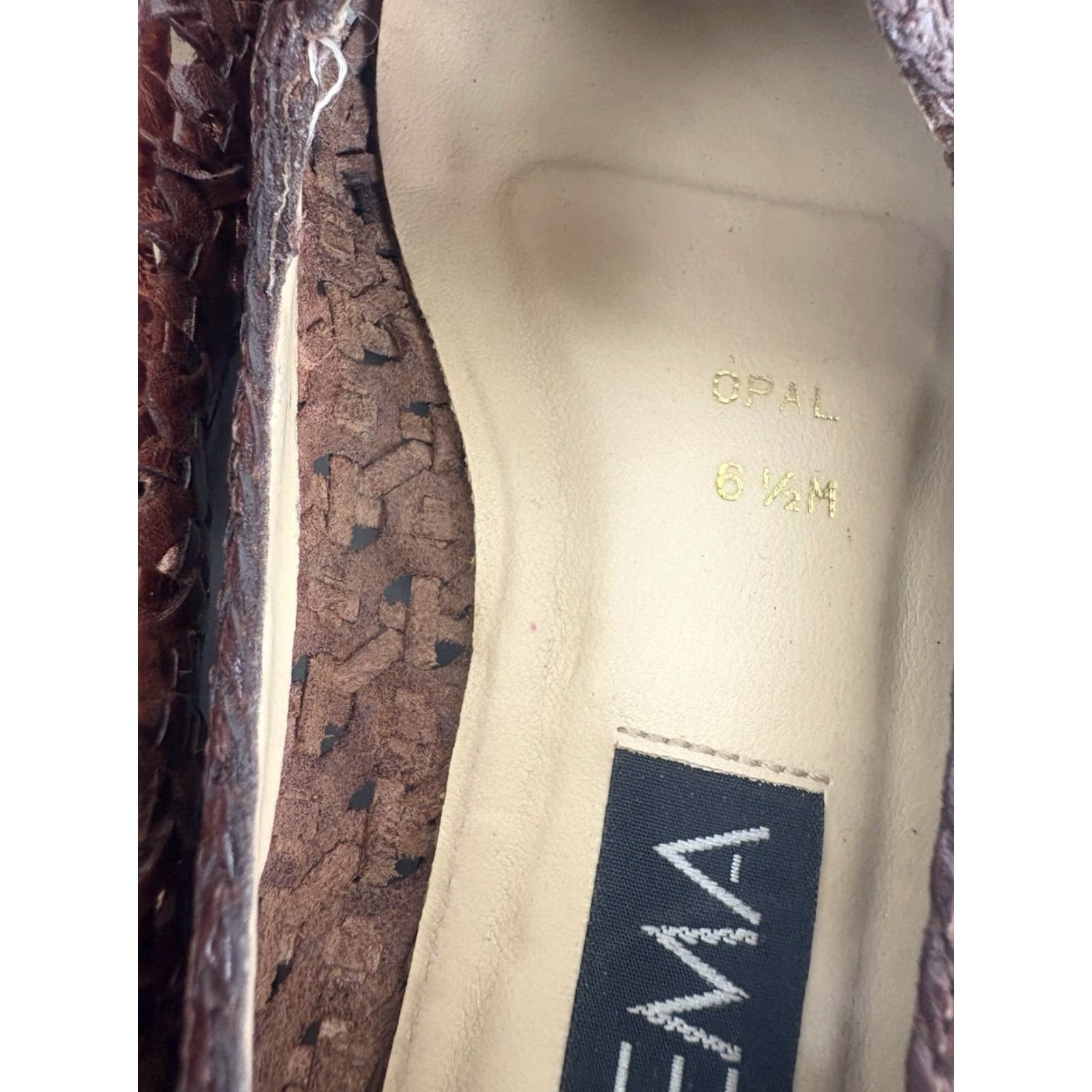 Vintage Ipanema Opal Brown Leather Slip-On Flats Womens Size 6.5M Casual Bohemian Size US 7 / IT 37 - 4 Thumbnail