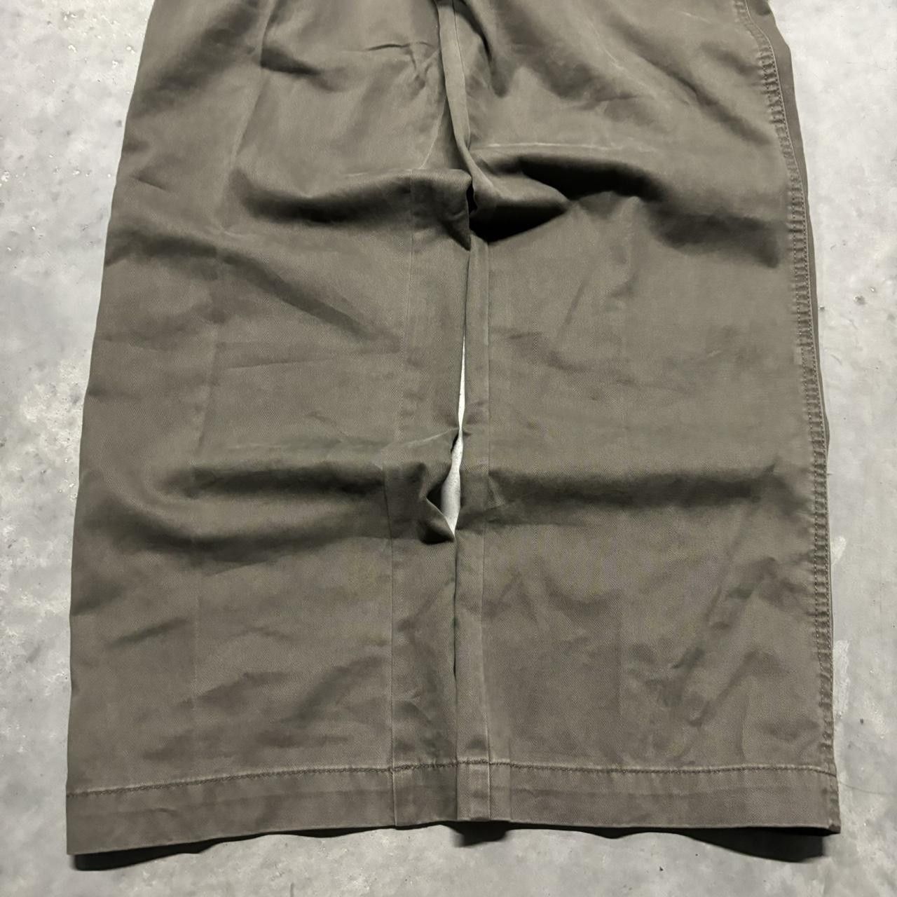 Japanese Brand × Vintage Crazy Vintage Y2K/2000s Baggy Brown Skater Cargo Pants! Size US 38 / EU 54 - 6 Thumbnail