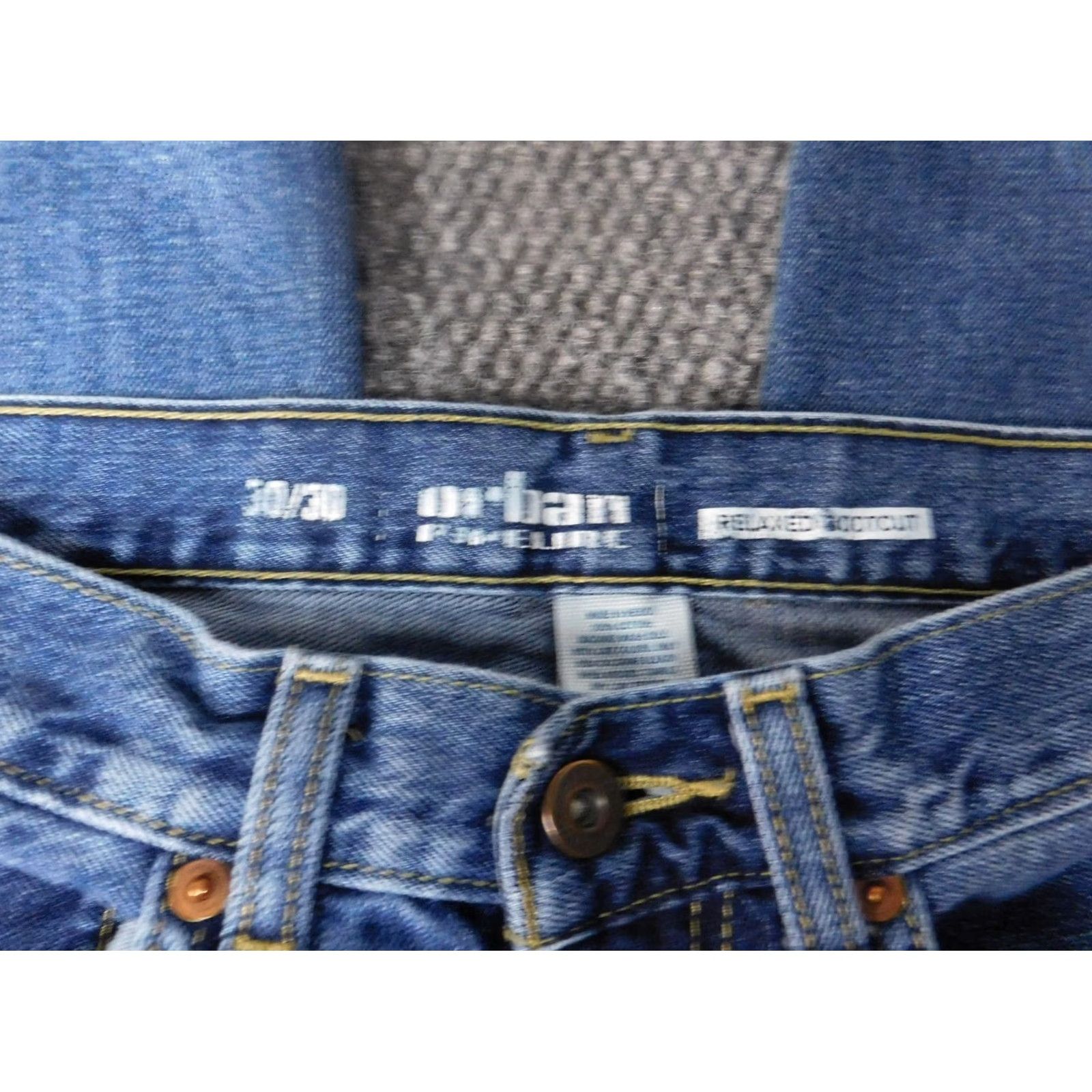 Vintage Urban Pipeline Jeans Women 30 Blue Dark Relaxed Bootcut Denim Zip 28in Distressed Regular Size 30 IN United States Size 30" / US 8 / IT 44 - 2 Thumbnail