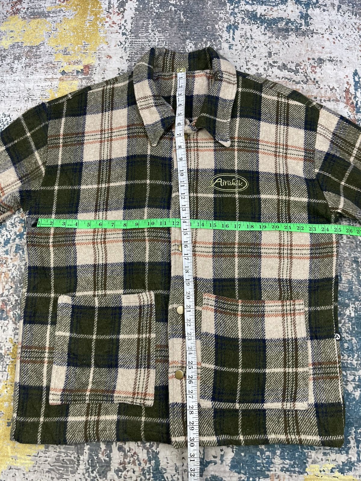Airwalk Vintage 70/80s Airwalk Checkered Wool Work Jacket Size US L / EU 52-54 / 3 - 10 Thumbnail