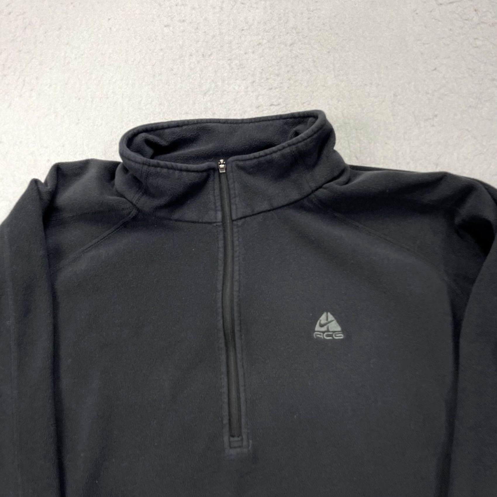 Nike ACG VINTAGE Nike ACG Jacket Womens XL Black Fleece Baselayer 1/4 Quarter Zip Hiking Size XL / US 12-14 / IT 48-50 - 2 Thumbnail