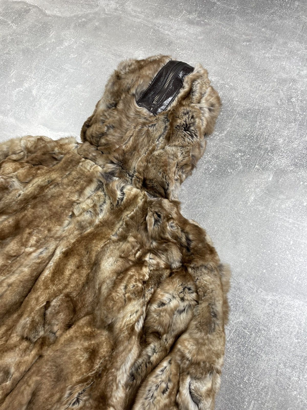 20471120 × Japanese Brand Archives Japanese Real Fur Fluffy Hooded Zipper Jacket Sz M Size M / US 6-8 / IT 42-44 - 8 Thumbnail
