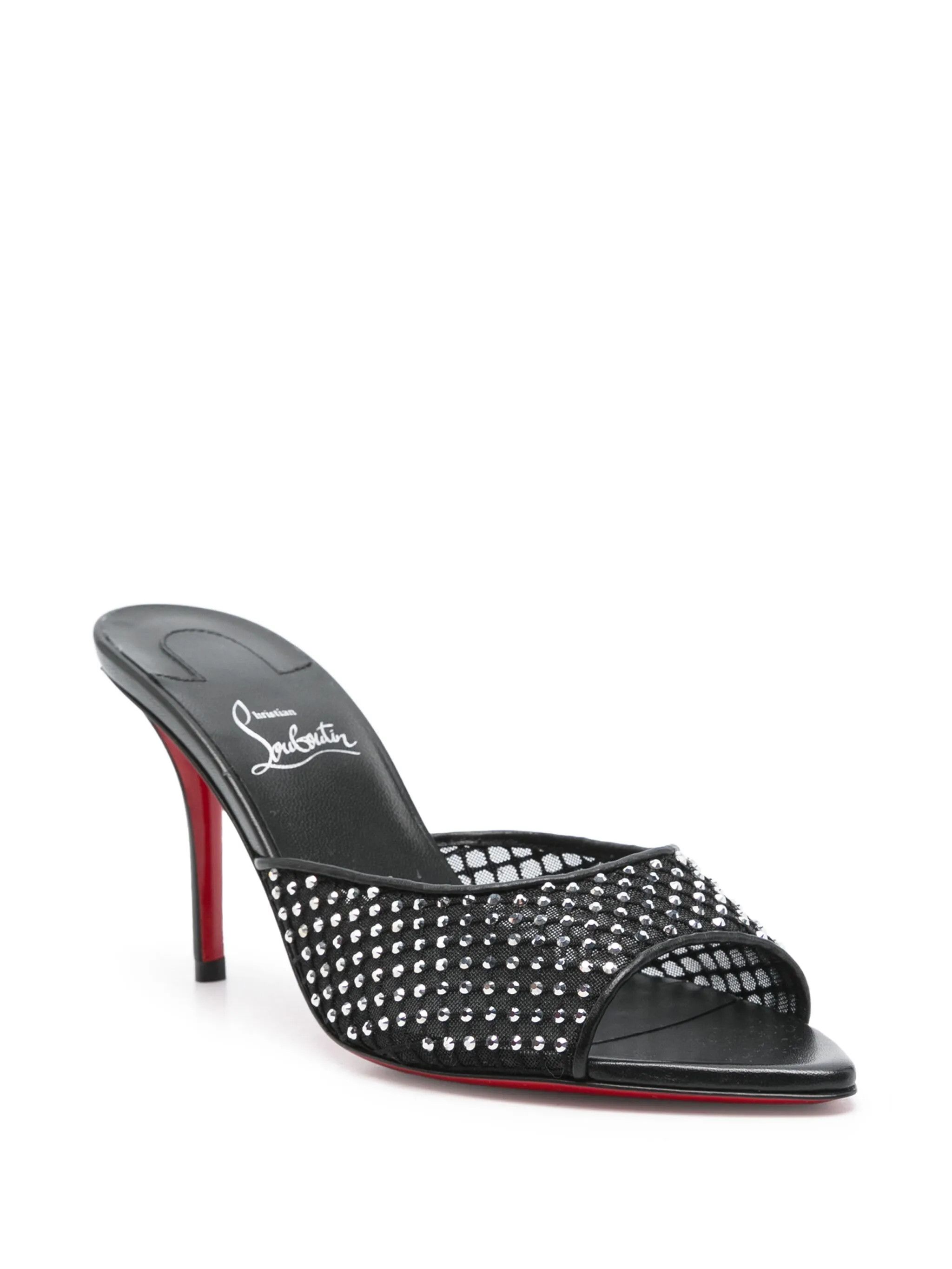 Christian Louboutin oc11z0625 Mules in Black Size US 10 / IT 40 - 2 Thumbnail