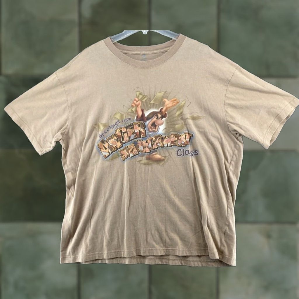 Disney Disney Store Womens 2XL TShirt Tan Grumpy Anger Managment Class Size XXL / US 16-18 / IT 52-54 - 1 Thumbnail