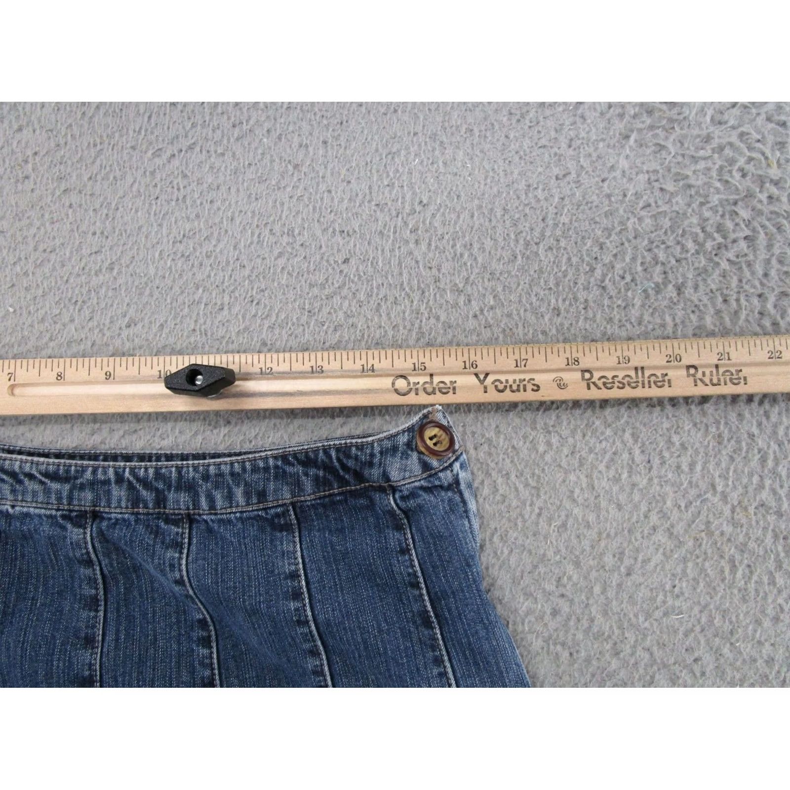 Denime VINTAGE Sonoma Denim Skirt A-Line Women’s Blue Midi Size 10 Skirt Retro Style Size 32" / US 10 / IT 46 - 3 Thumbnail