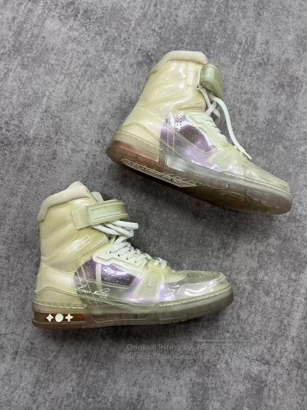 Louis Vuitton LV Transparent High-Top Sports Sneakers. Size US 7.5 / EU 40-41 - 1 Thumbnail