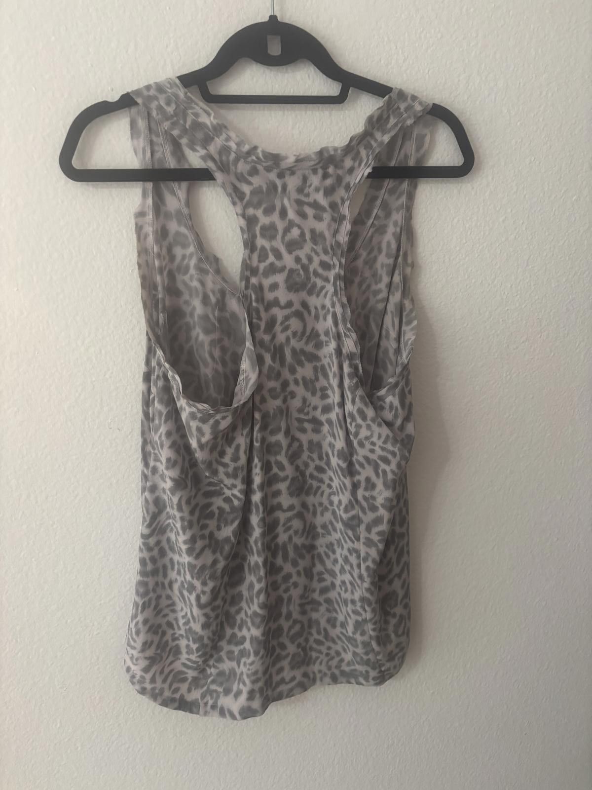 Jones New York Joie Large Designer Grey Leopard Animal Print Tank Size L / US 10 / IT 46 - 2 Thumbnail