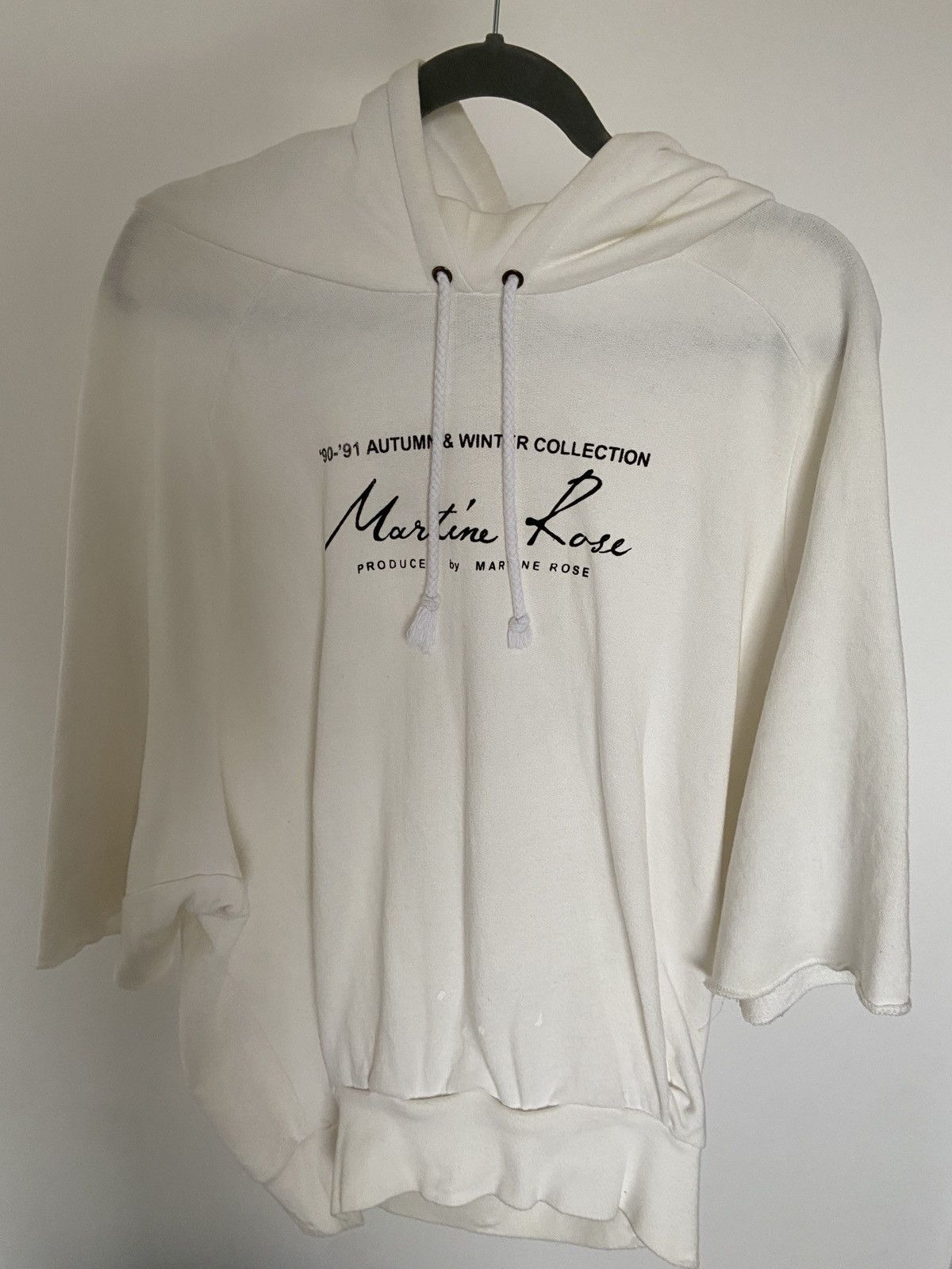 image of 2013 Archive Martine Rose Hoodie in White, Men's (Size 2XL)