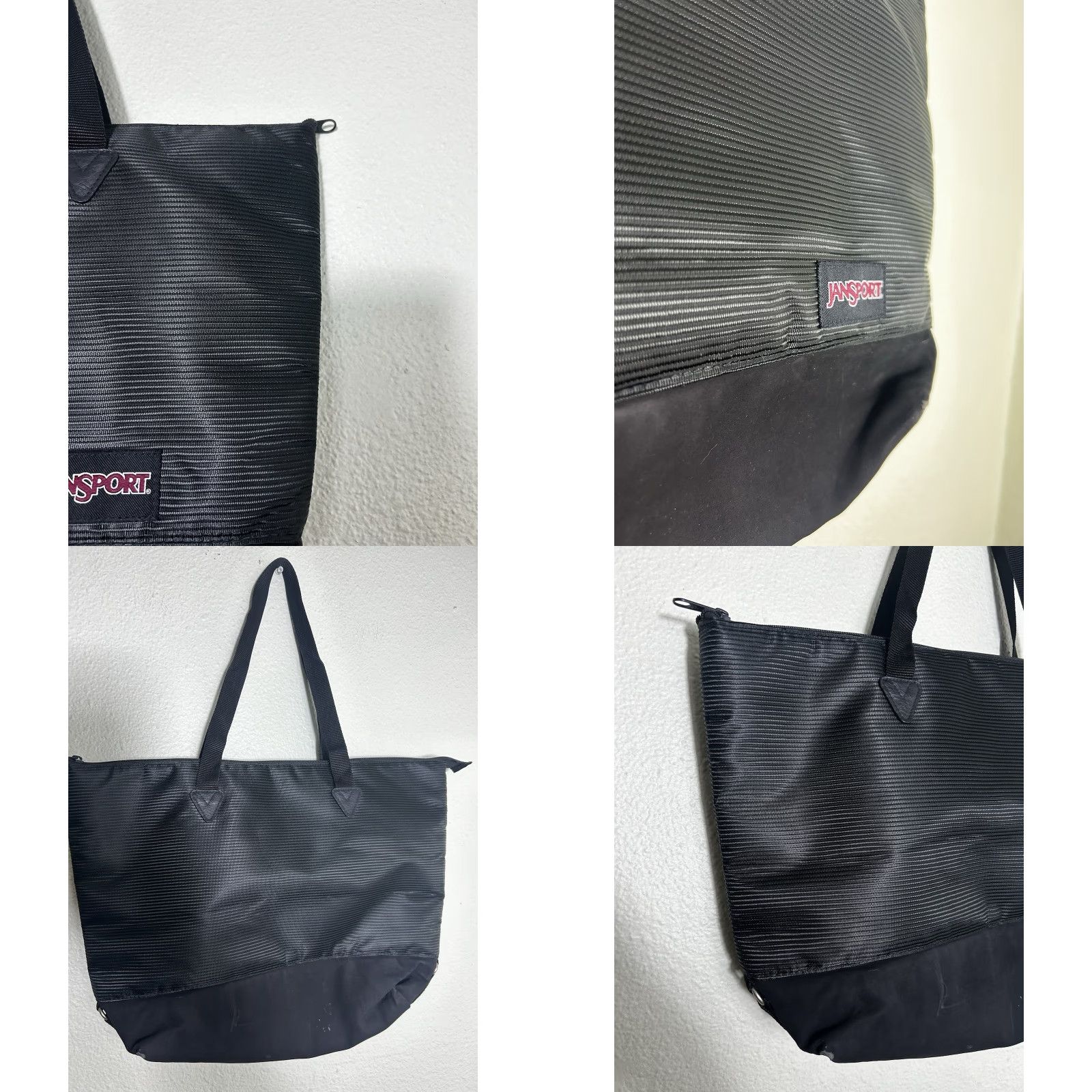 Jansport Jansport Lovett Tote Bag Black Double Handles Women 13x13x4 Tote Bag Size ONE SIZE - 8 Thumbnail