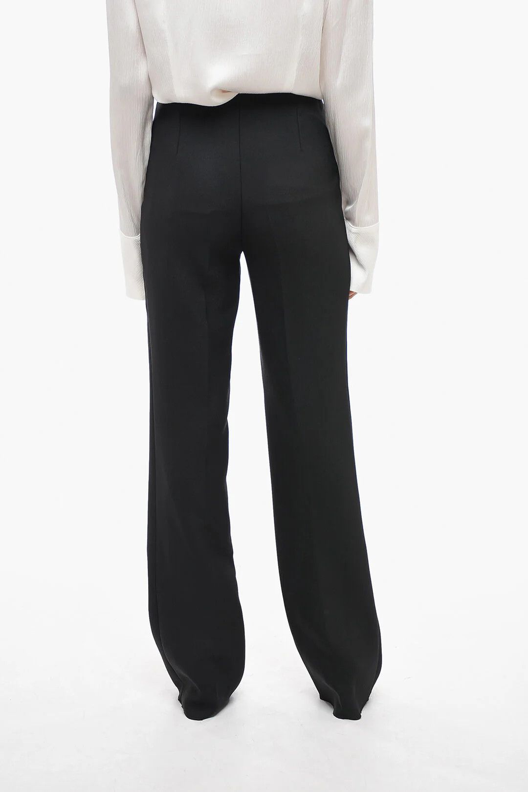 Salvatore Ferragamo og1mm0426 High-Waist Pant in Black Size 26" / US 2 / IT 38 - 2 Thumbnail