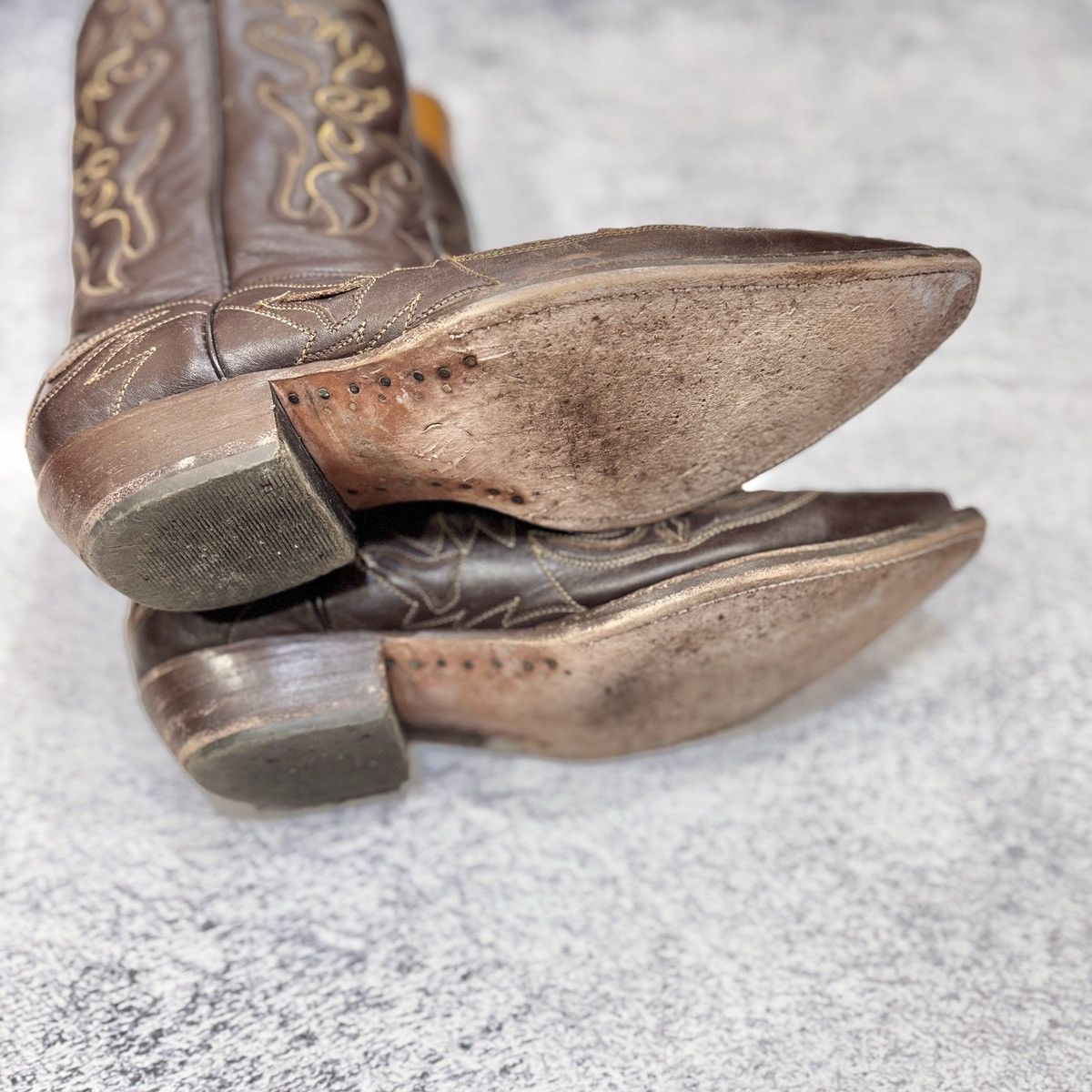 Cowboy Equipment Buffalo Welted Western Cowboy Boots US10 UK9 EU43 28cm Size US 10 / EU 43 - 8 Thumbnail