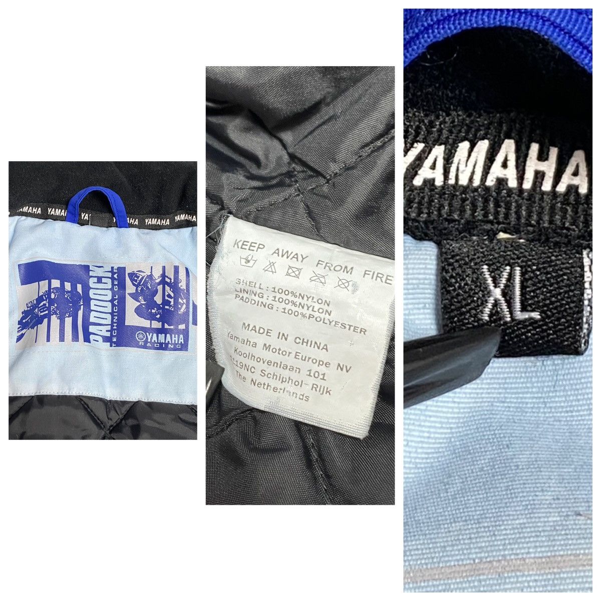 Yamaha VTG Yamaha Racing Padded Bomber Jacket Blue Moto Size Men XL Size US XL / EU 56 / 4 - 24 Thumbnail