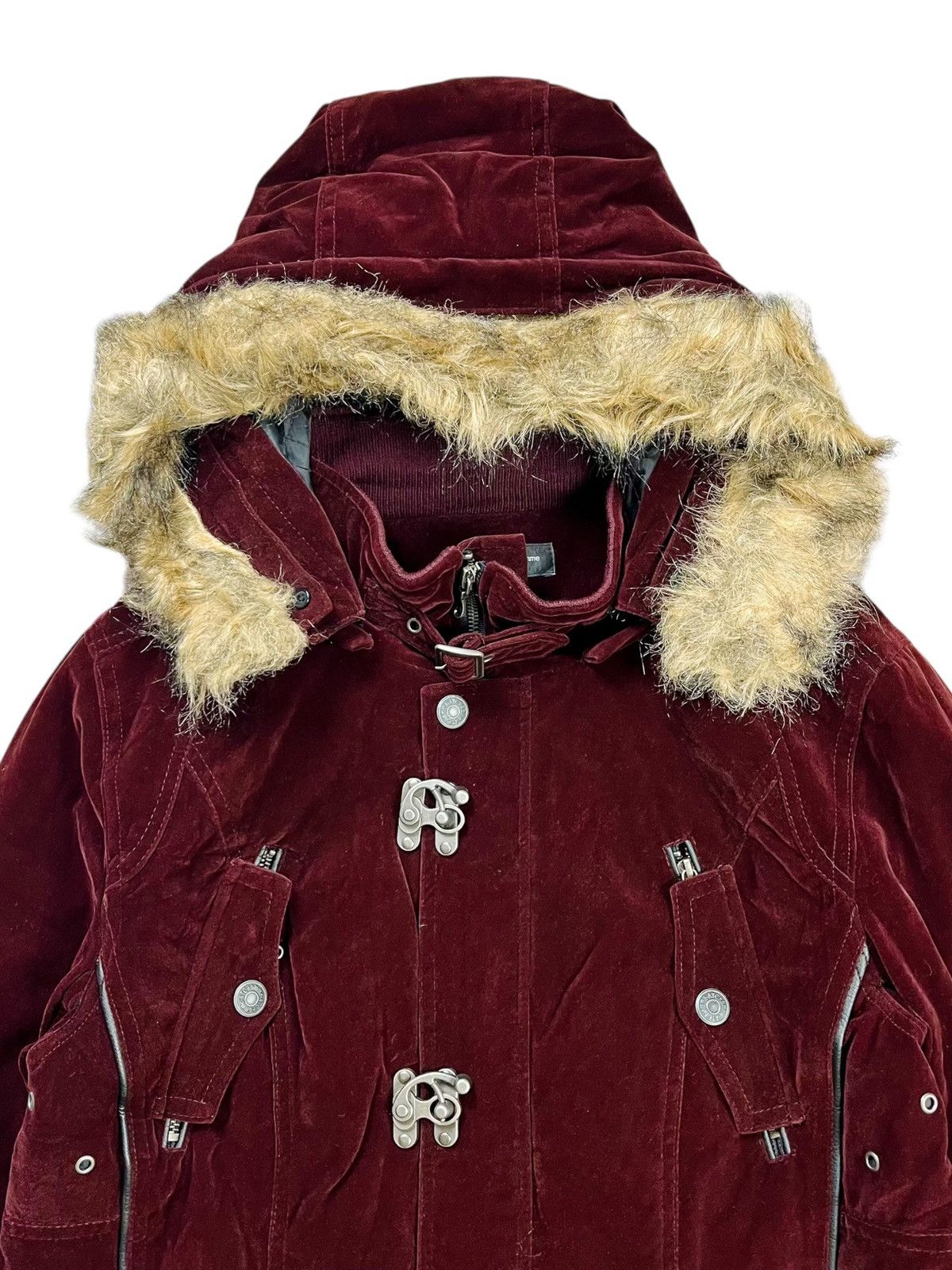 BUFFALO BOBS 2000s In The Attic - Fireman Fur Hoodie Velour Jacket Size US M / EU 48-50 / 2 - 5 Thumbnail