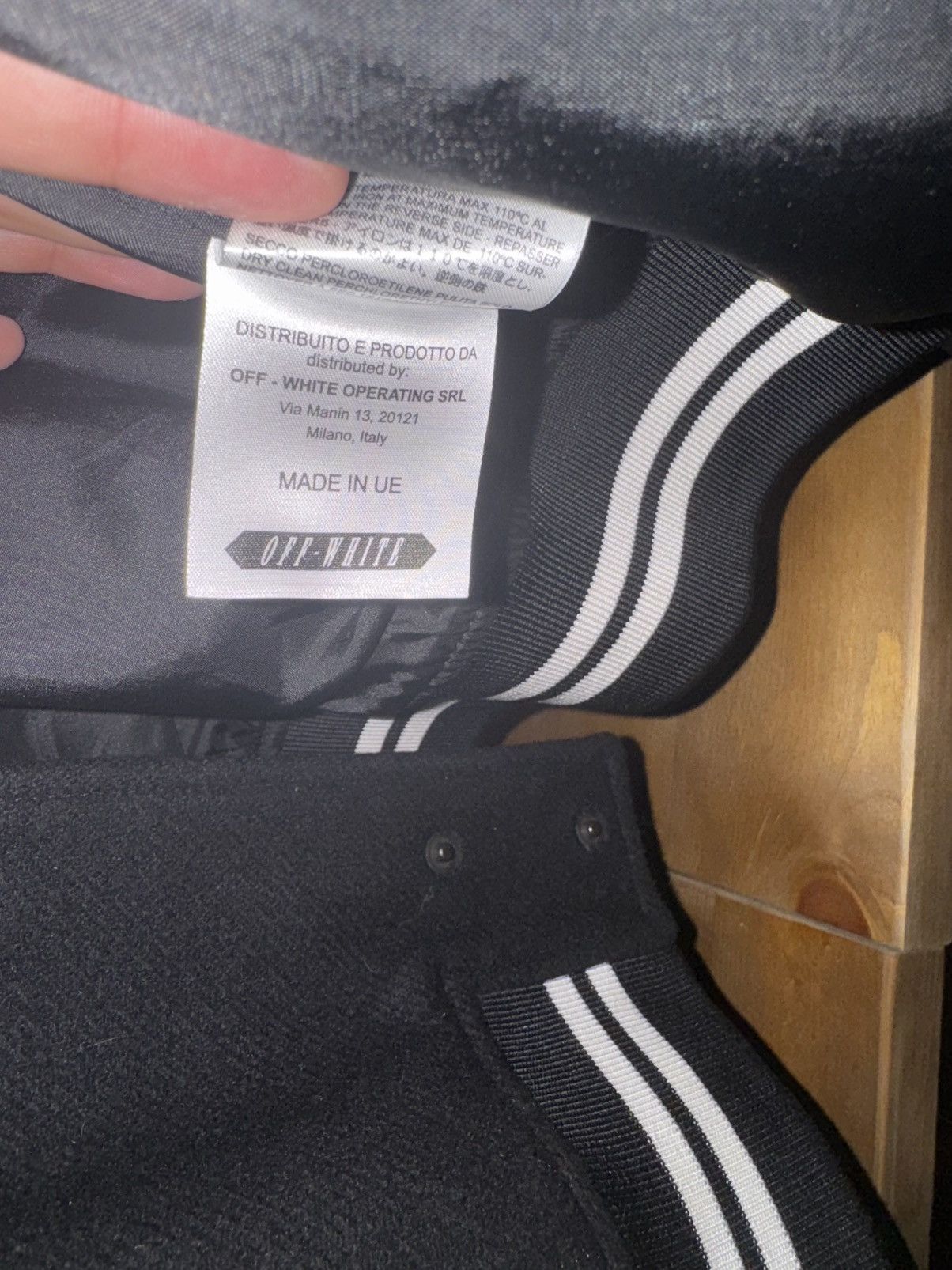 Off-White Off-White c/o Virgil Abloh Letterman Jacket “Meadow Heights” Size US XL / EU 56 / 4 - 5 Thumbnail