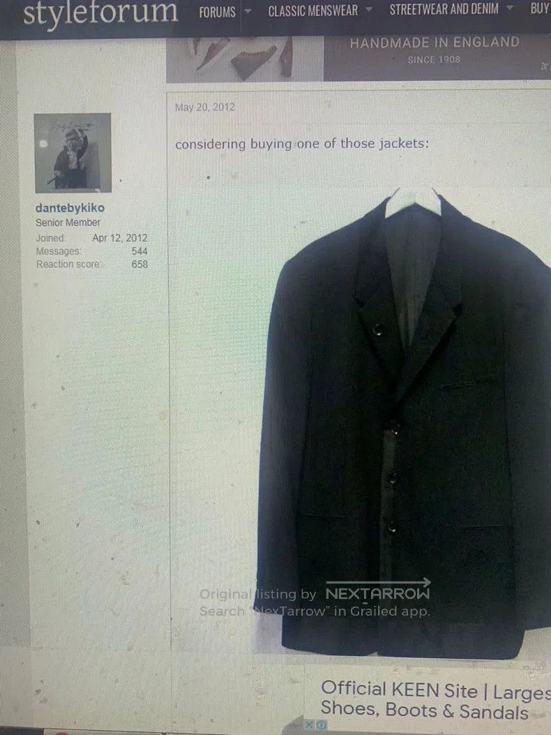Yohji Yamamoto Yohji Yamamoto Mafia Wool Cashmere Blazer. Size US M / EU 48-50 / 2 - 9 Thumbnail