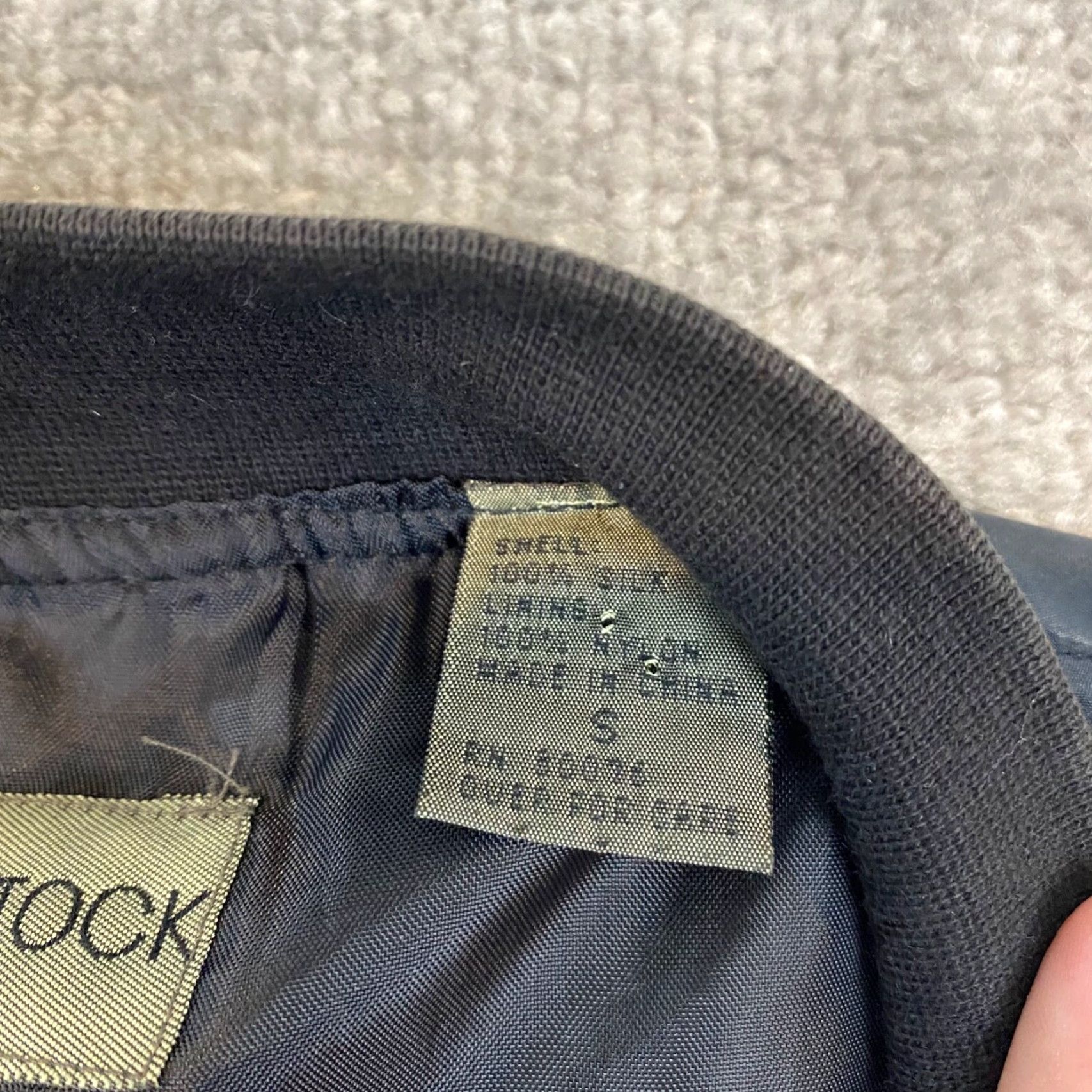 Vintage Robert Stock Jacket Mens Small Gray 100% Silk Shell Full Zip Lightweight Bomber Size US S / EU 44-46 / 1 - 3 Thumbnail