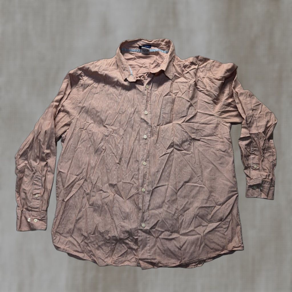 Old Navy Old Navy Shirt Orange Striped Button-Up Long Sleeve Adult Men XL Slim Size Orange Striped Button-Up Shirt Men XL Old Navy Size US XL / EU 56 / 4 - 1 Thumbnail