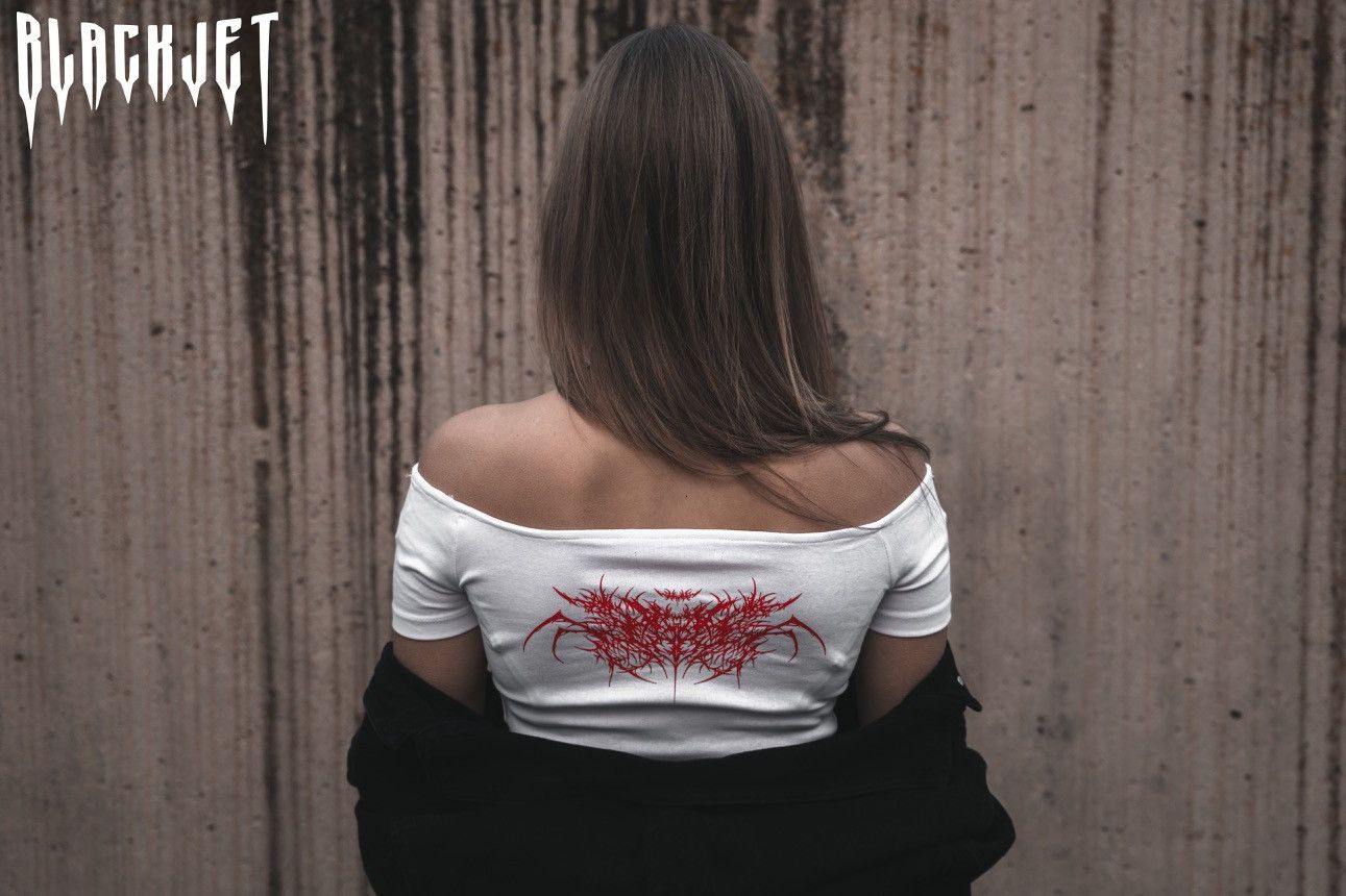 Other Last Bite abstract cotton top (white/red) Size S / US 4 / IT 40 - 2 Thumbnail