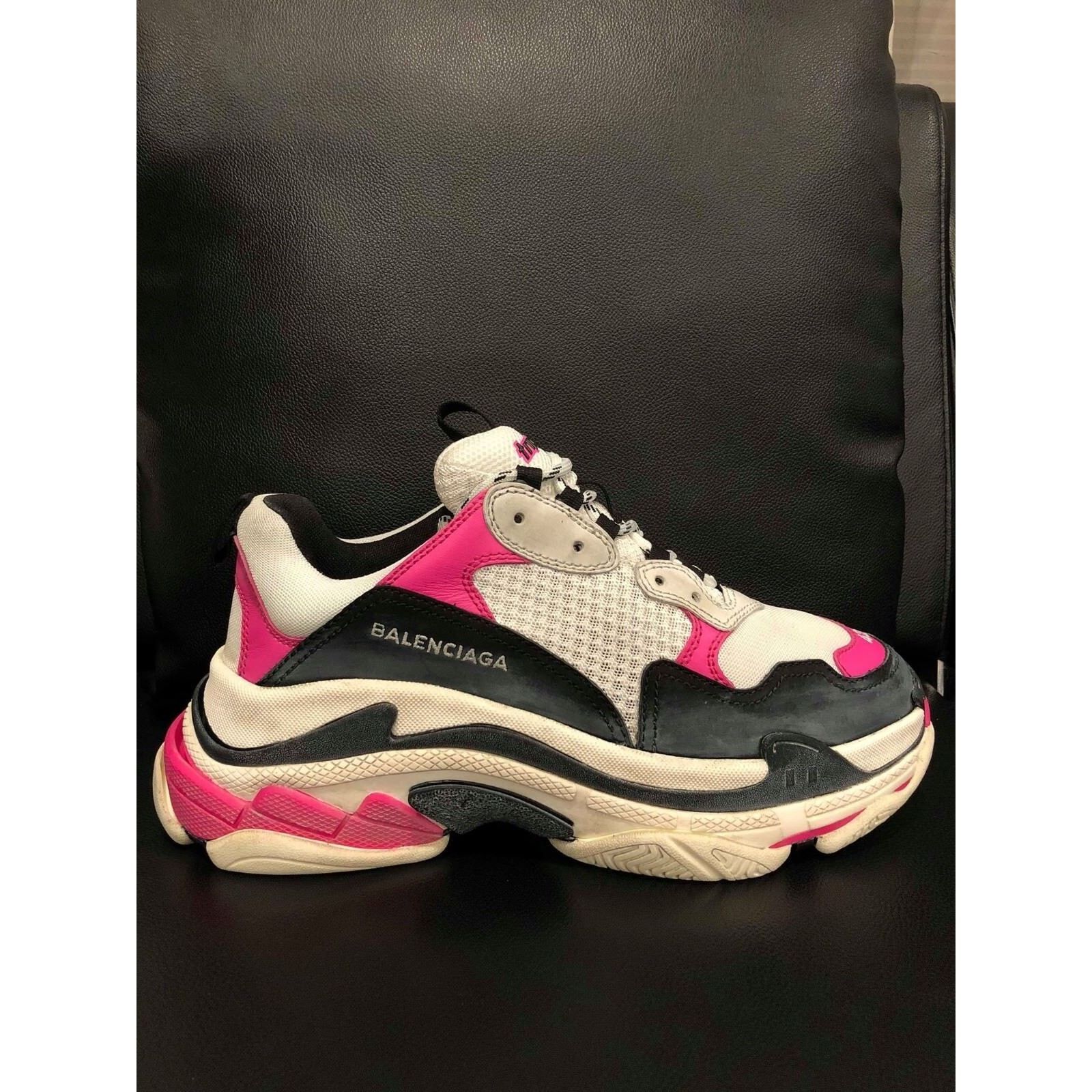 Balenciaga Triple S Sneaker Womens Leather Speed Flat Trainers 42 Size US 12 / IT 42 - 2 Thumbnail