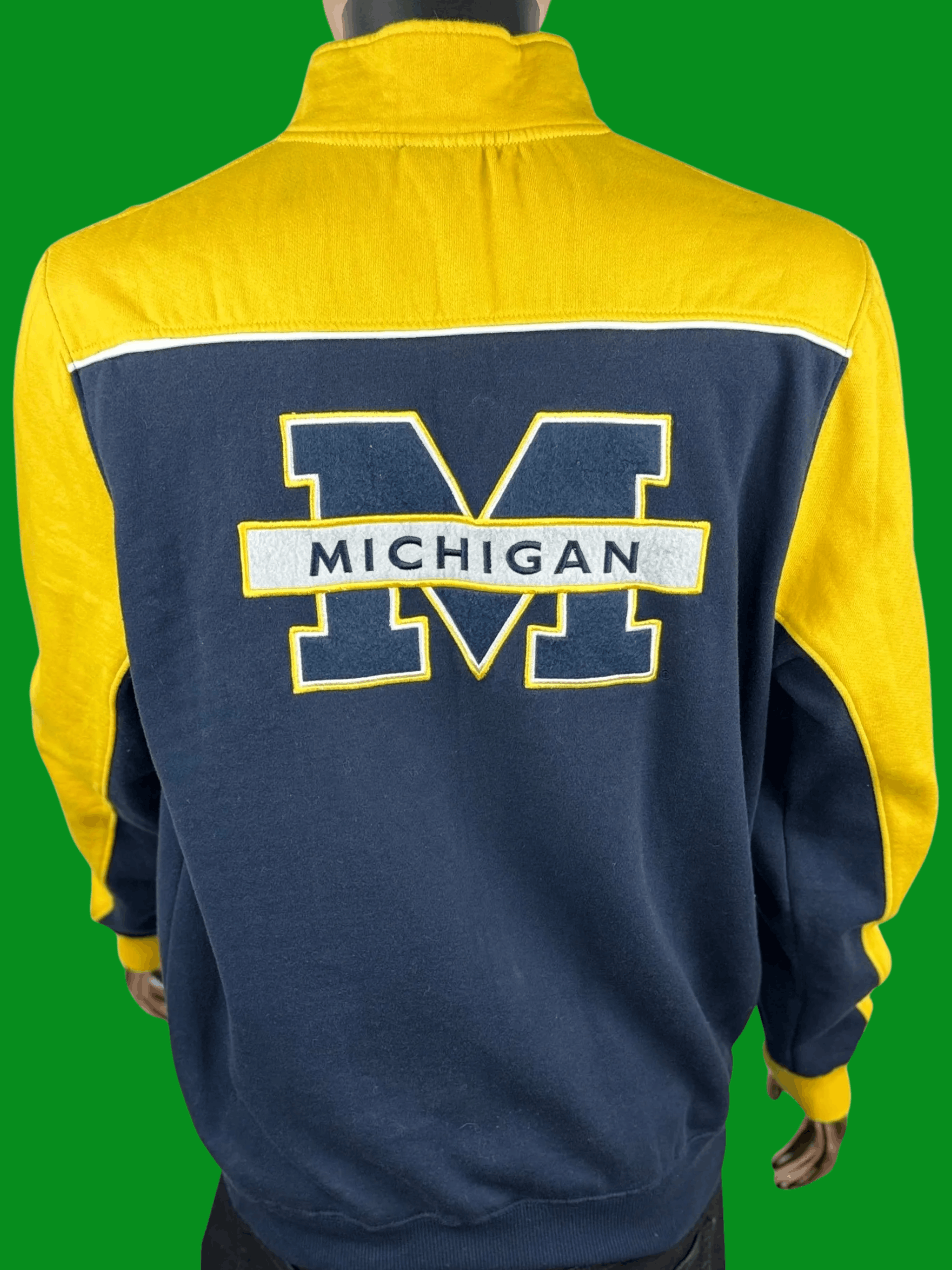 Colosseum Athletics VTG Colosseum University of Michigan Quarter-Zip Dual-Sided Size US L / EU 52-54 / 3 - 4 Thumbnail