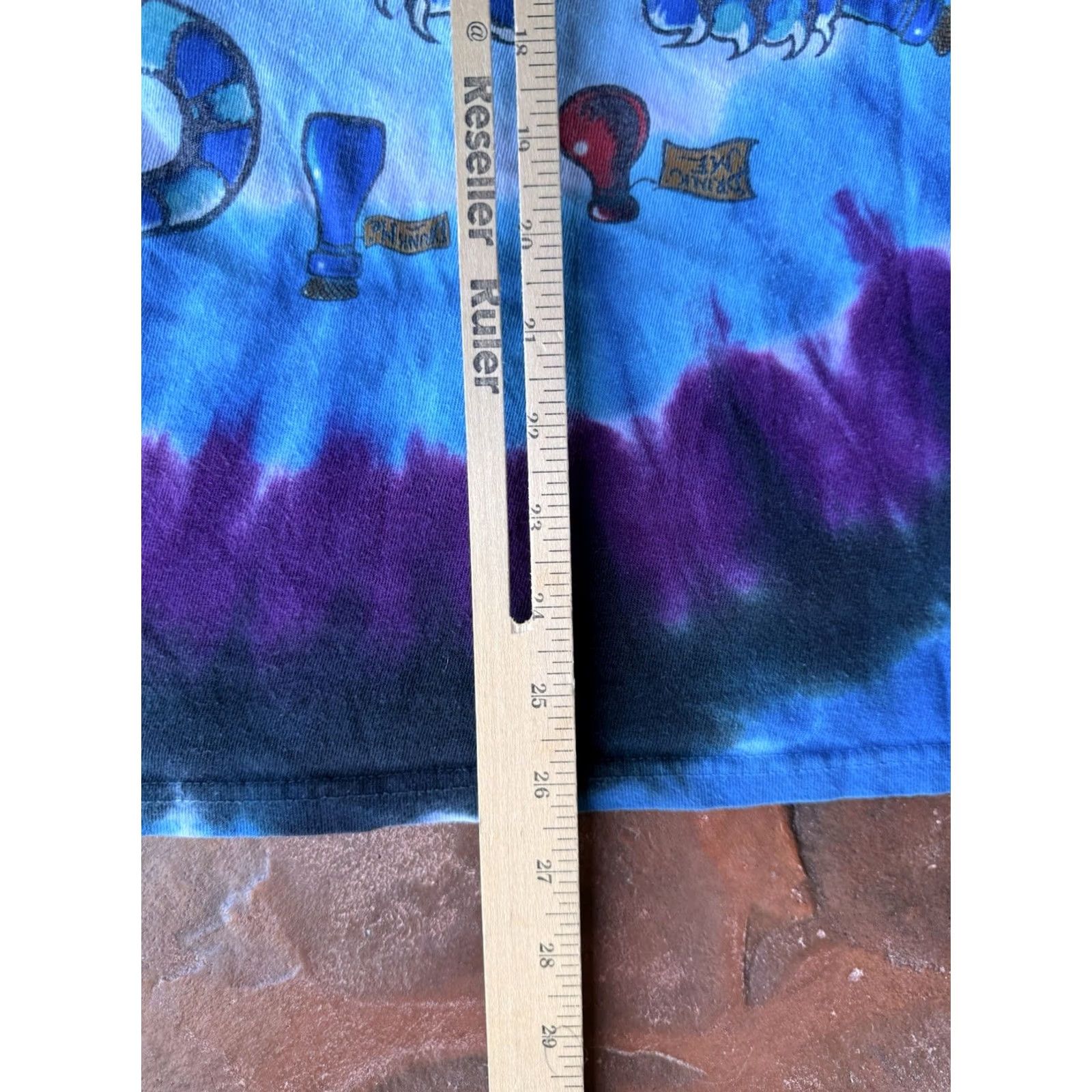 Liquid Blue VINTAGE Liquid Blue Alice In Wonderland Tie Dye T-Shirt Large Cheshire Cat Mad Hatter Size US L / EU 52-54 / 3 - 5 Thumbnail