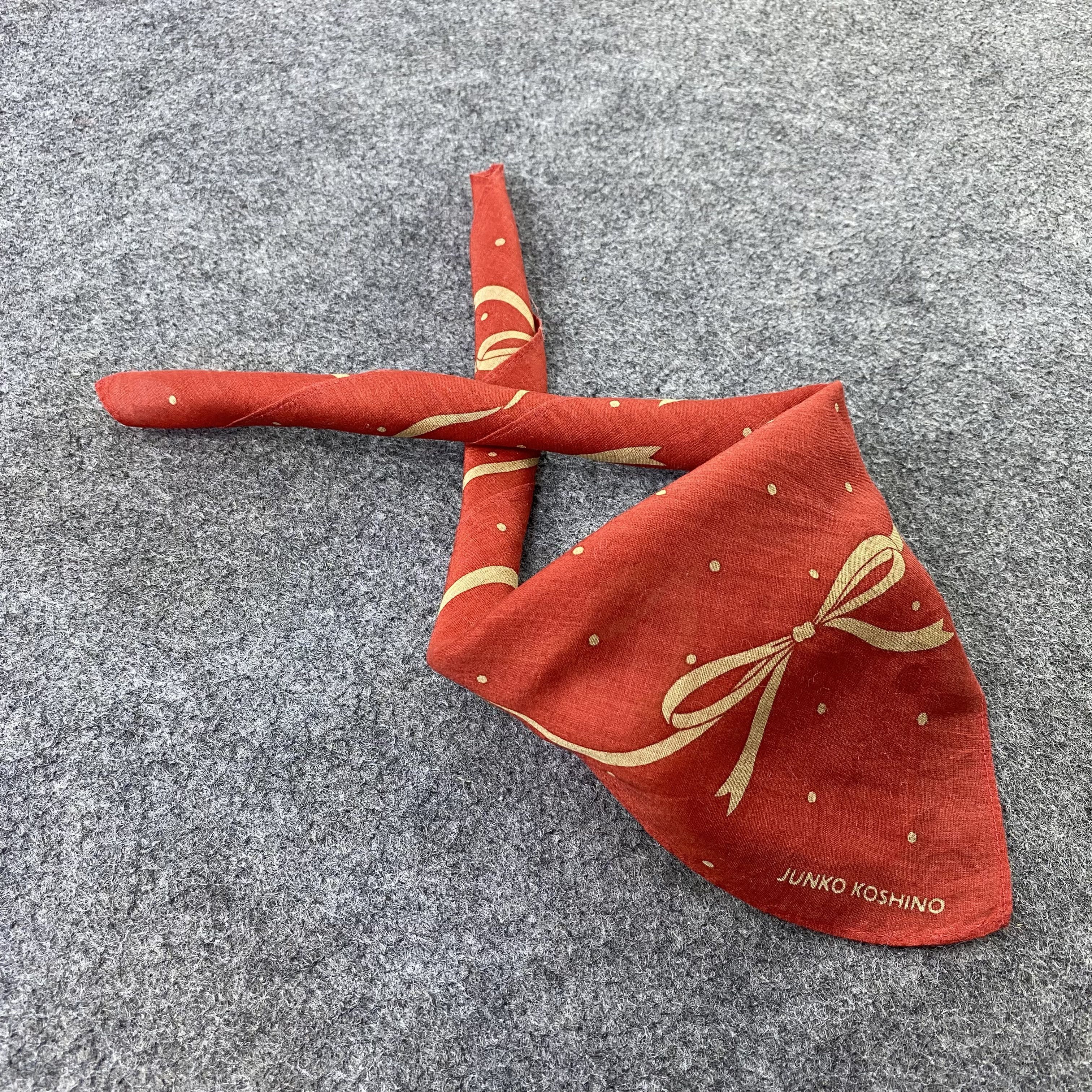 Japanese Brand Junko Koshino Handkerchief Neckerchief Bandana-B1624 Size ONE SIZE - 1 Thumbnail