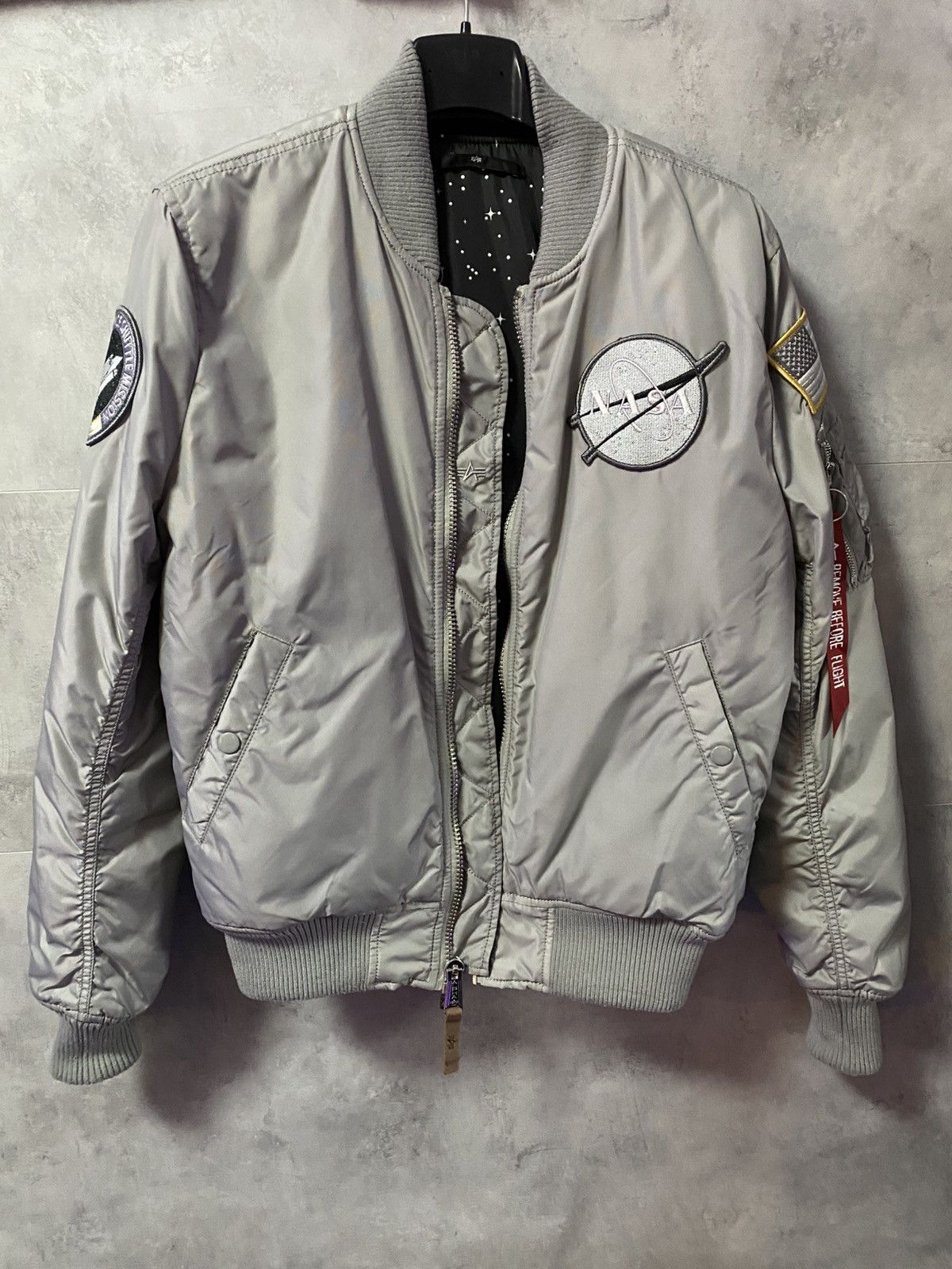 Alpha Industries Alpha industries Reversible NASA Bomber jacket Size US M / EU 48-50 / 2 - 1 Thumbnail