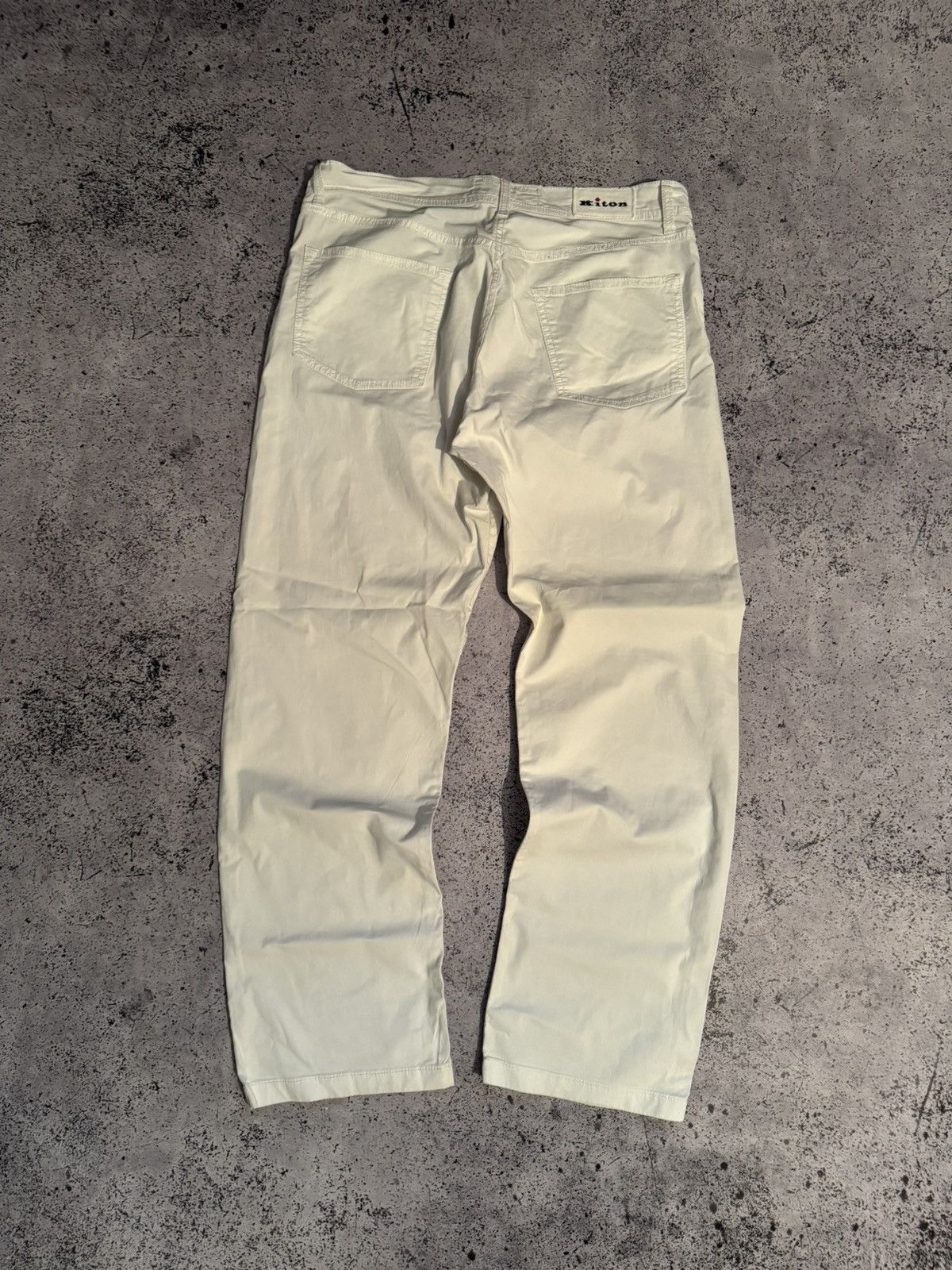 Kiton Kiton Pants Men’s 36 White Size US 36 / EU 52 - 2 Thumbnail