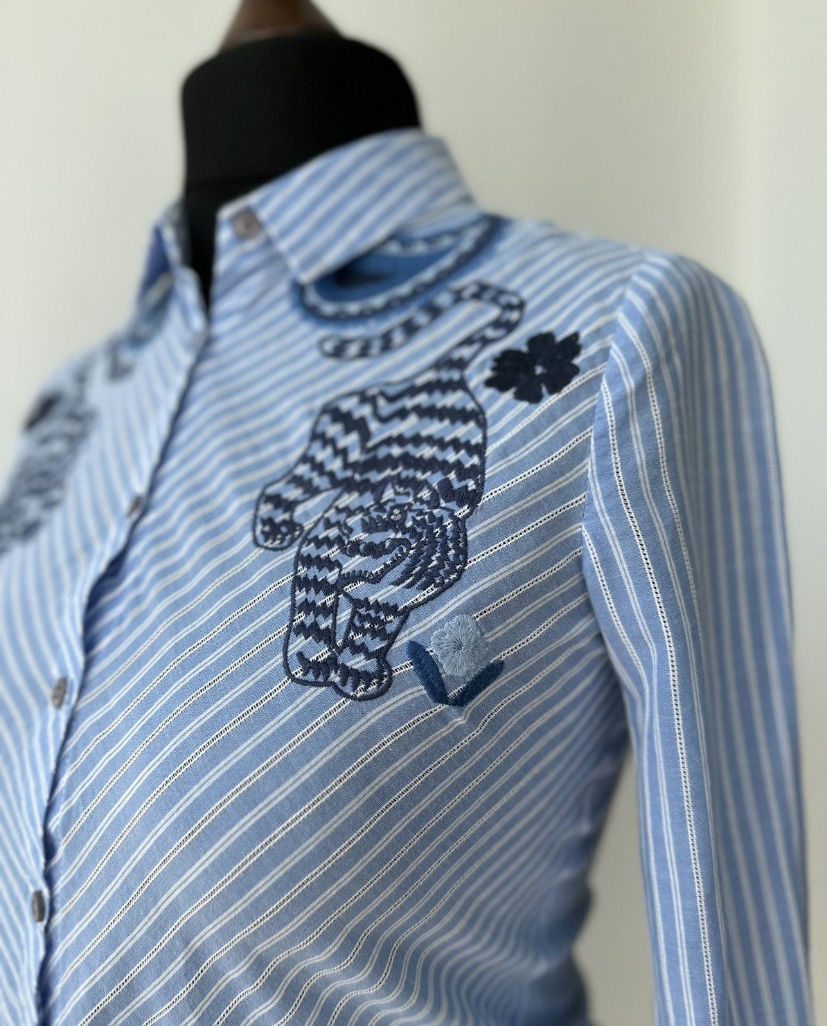 Desigual × Japanese Brand Desigual Women's Srtiped Print Shirt Long Sleeve Size XS Size XS / US 0-2 / IT 36-38 - 5 Thumbnail