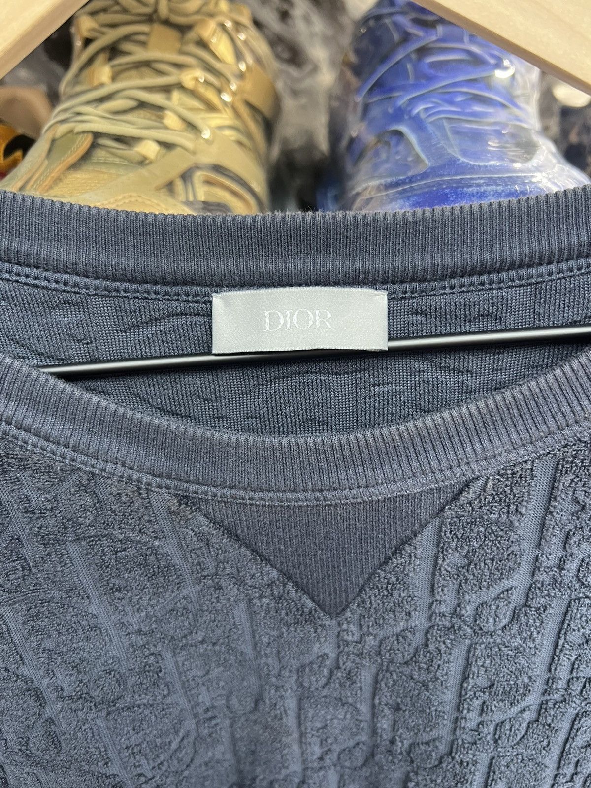 Dior Dior Navy Oblique Towel Tee Size US XXL / EU 58 / 5 - 5 Thumbnail