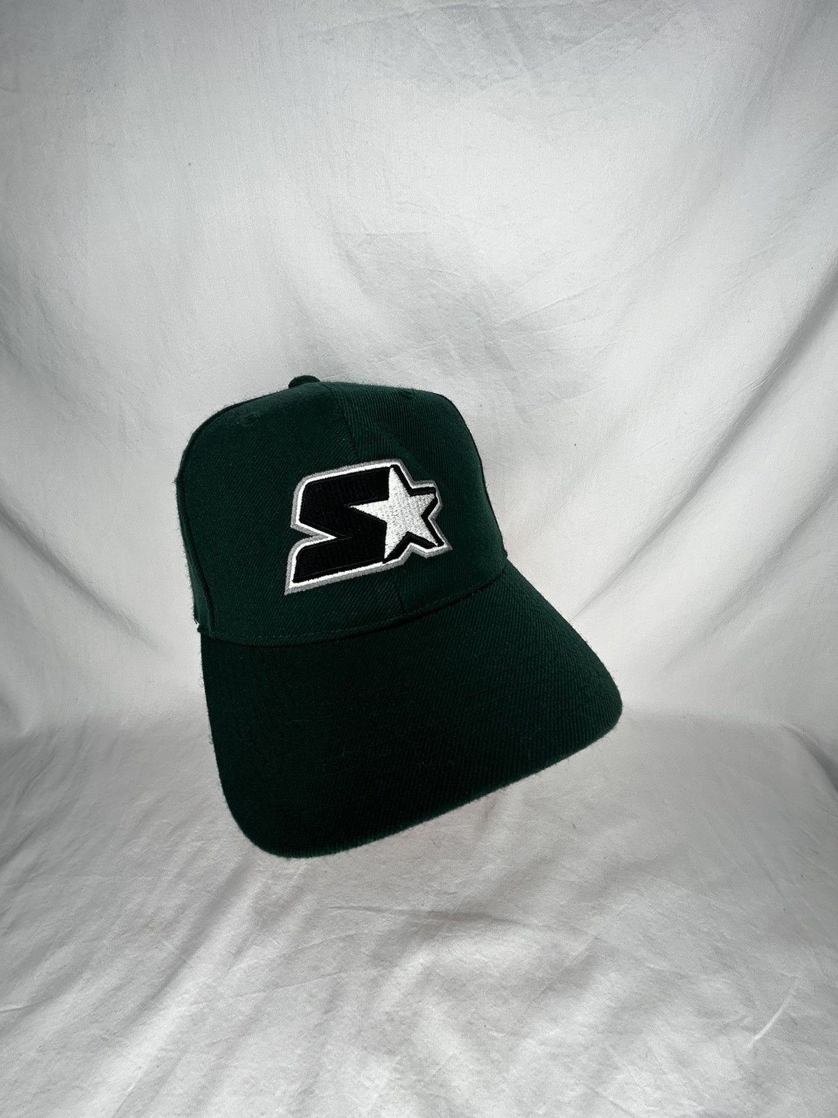 Starter Vintage Starter Embroidered Logo Green Wool Strap-Back Hat Size ONE SIZE - 1 Thumbnail