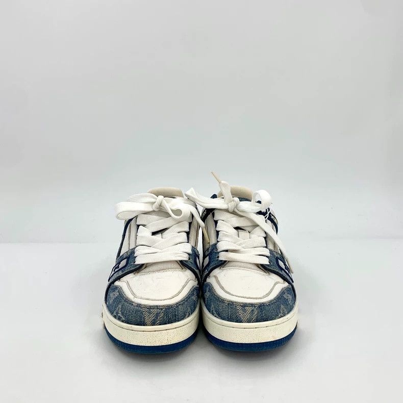 Louis Vuitton Louis Vuitton Blue and white color-matching casual sports Size US 4.5 / IT 34.5 - 3 Thumbnail