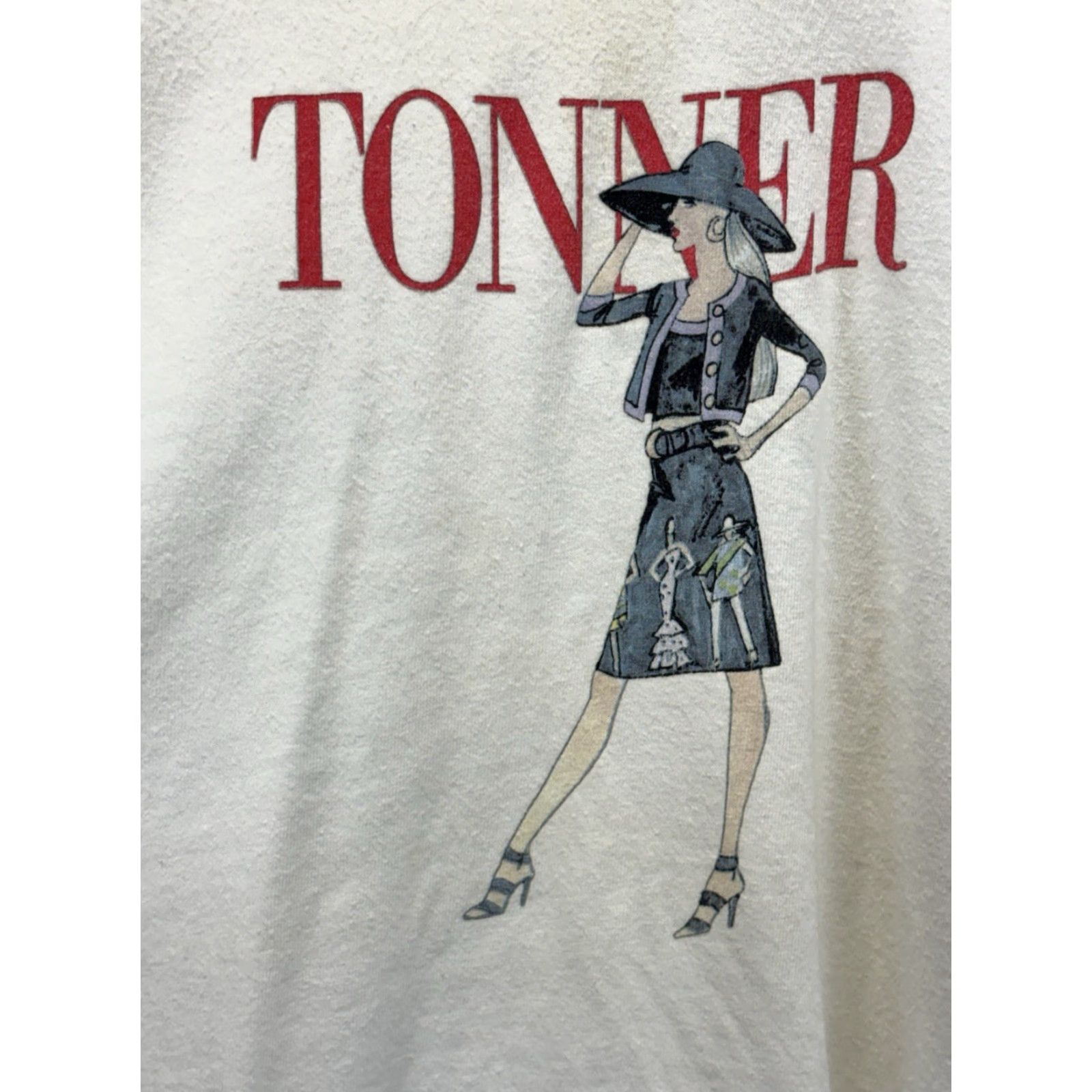 Hanes VINTAGE Hanes T-Shirt Mens XL Graphic 90s Dolls Tonner White Reads Mens Size US XL / EU 56 / 4 - 3 Thumbnail