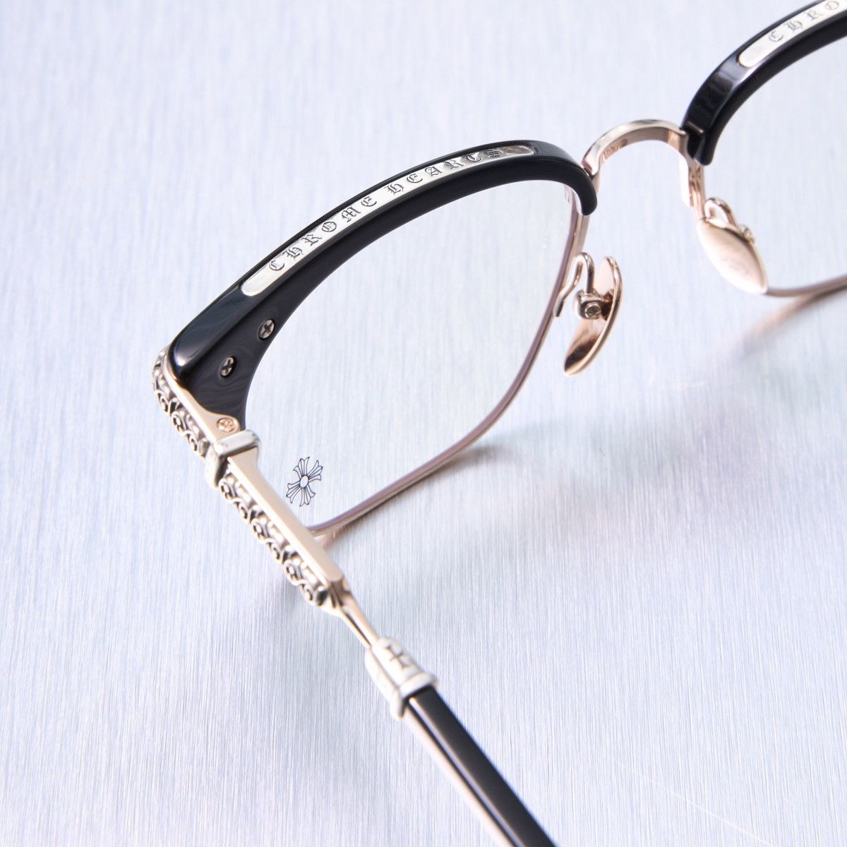 Chrome Hearts CHROME HEARTS VERTICAL SMILE II BLACK/ GOLD PLATED GLASSES Size ONE SIZE - 4 Thumbnail