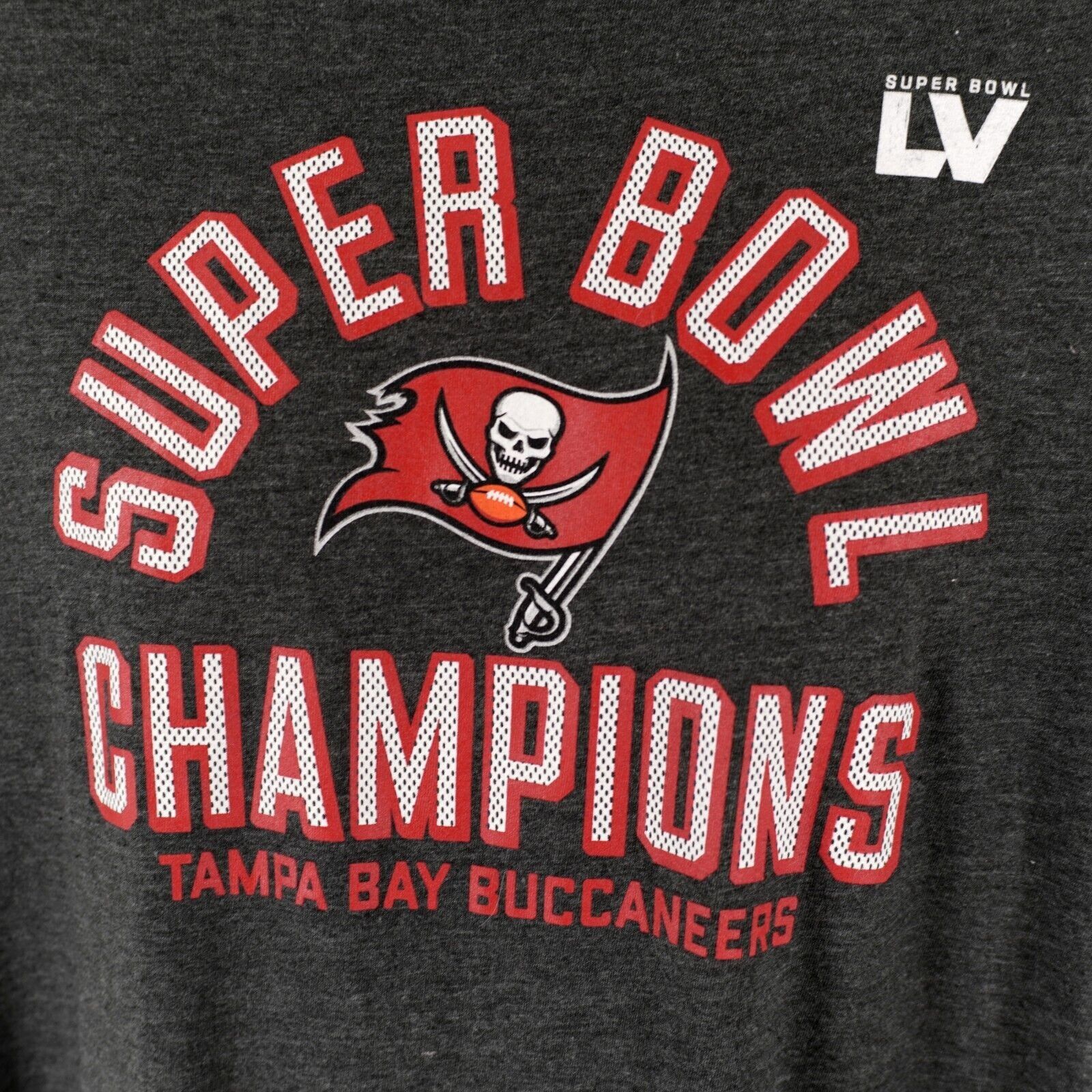 NFL NFL Optima Gray Buccaneers Super Bowl Champions LV XL T-Shir Size US XL / EU 56 / 4 - 8 Thumbnail