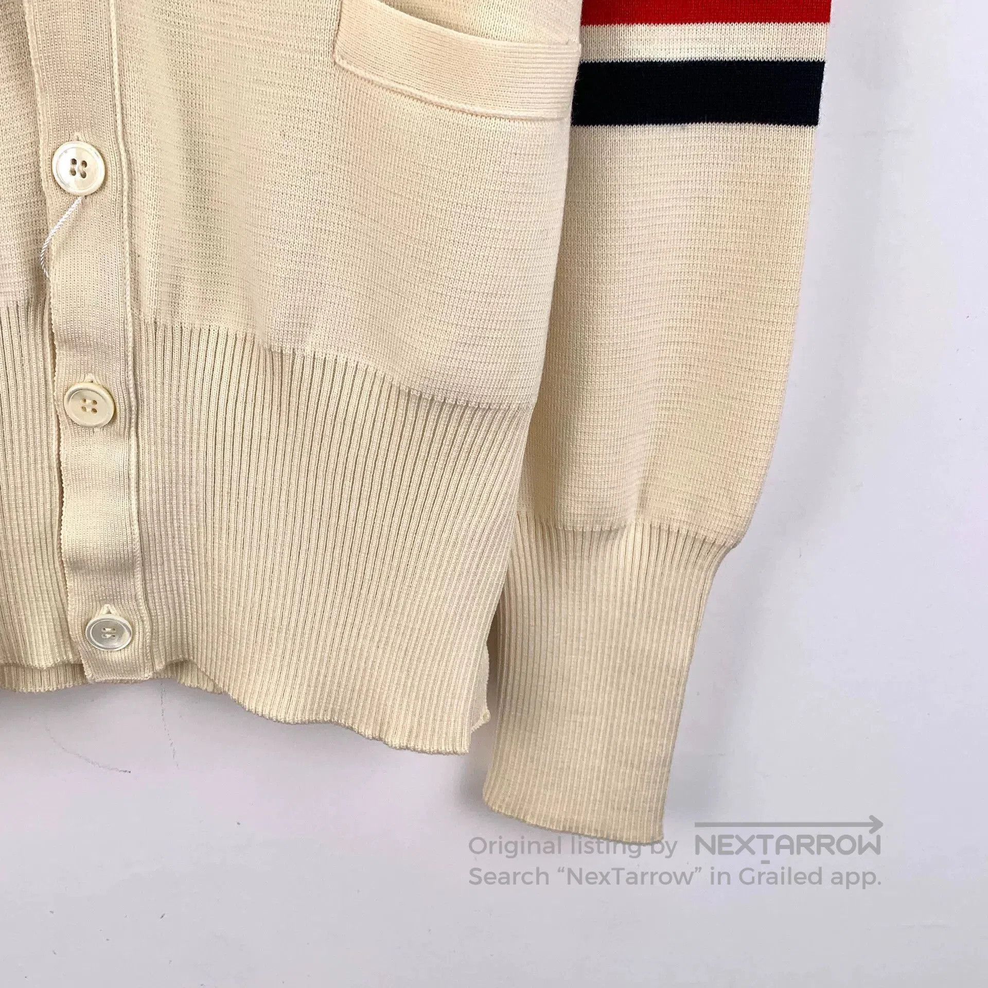 Thom Browne beige classic wool V. Size US M / EU 48-50 / 2 - 4 Thumbnail