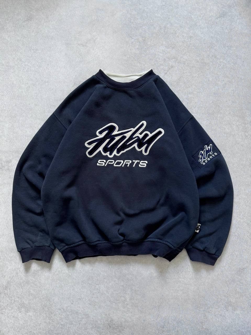 Fubu Vintage 90s FUBU Sport big logo crewneck baggy sweatshirt Size US S / EU 44-46 / 1 - 1 Thumbnail