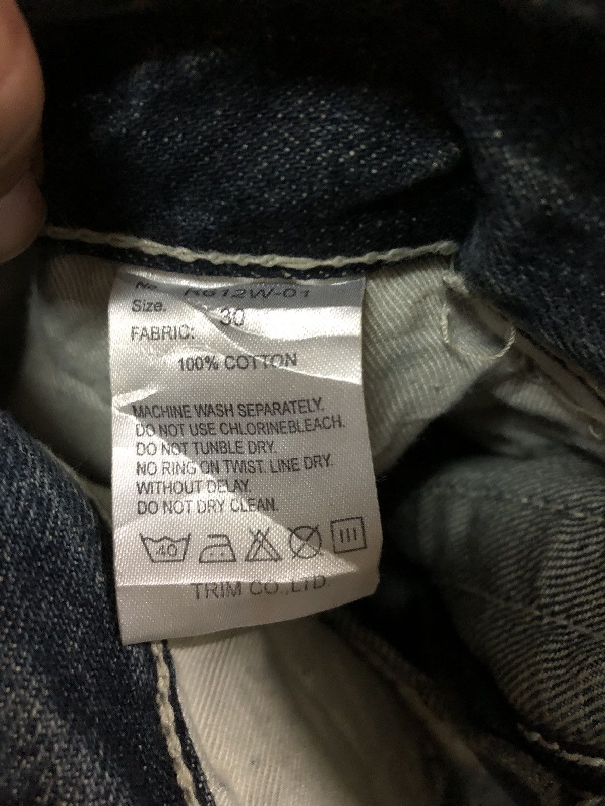 If Six Was Nine × Japanese Brand × Le Grande Bleu (L.G.B.) Army of No Distressed Punk Rockabilly Denim Pants Size US 30 / EU 46 - 4 Thumbnail