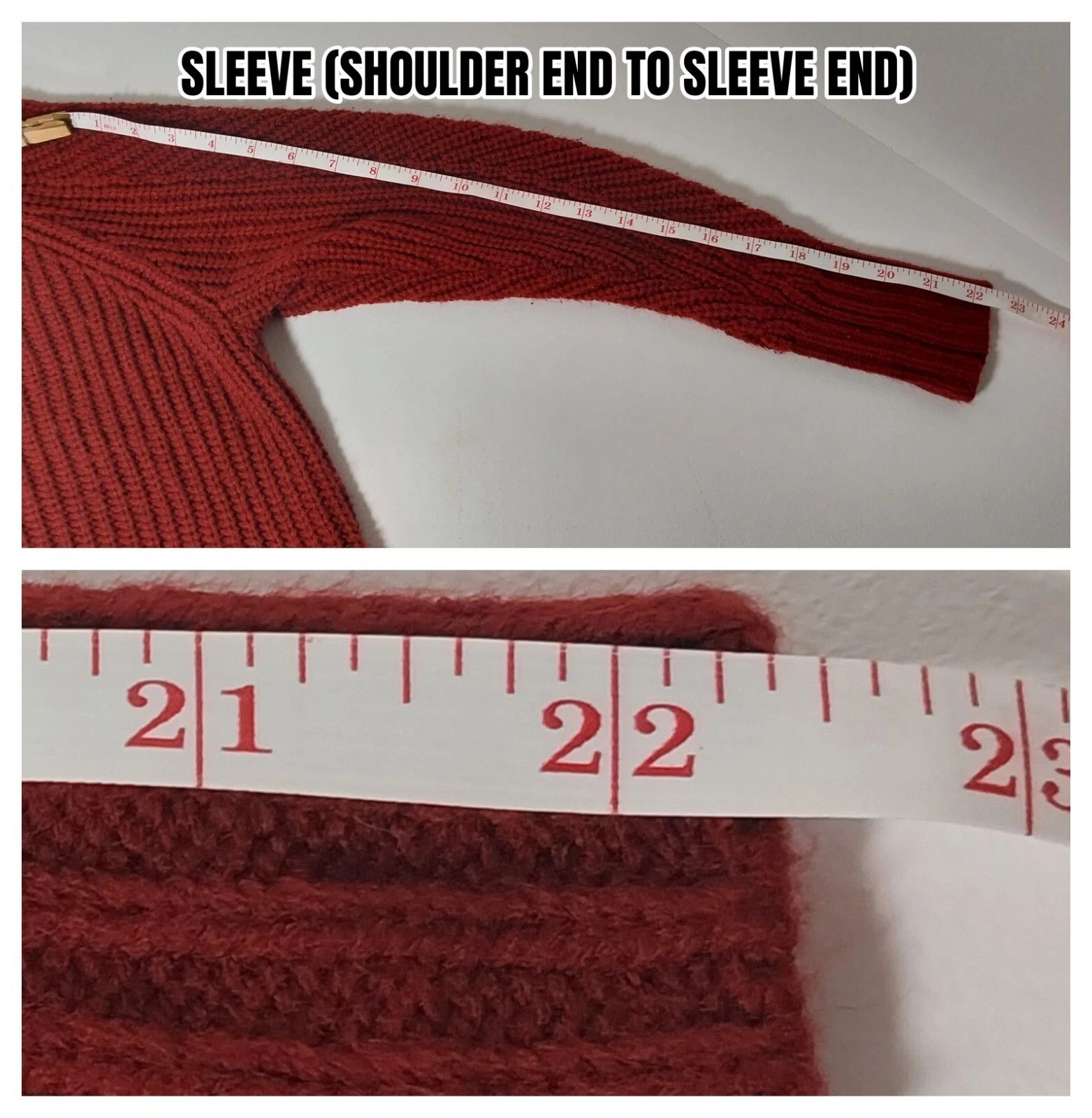 Other A New Day Sweater Tunic Red Cable Knit Cowl Academia Size L / US 10 / IT 46 - 6 Thumbnail