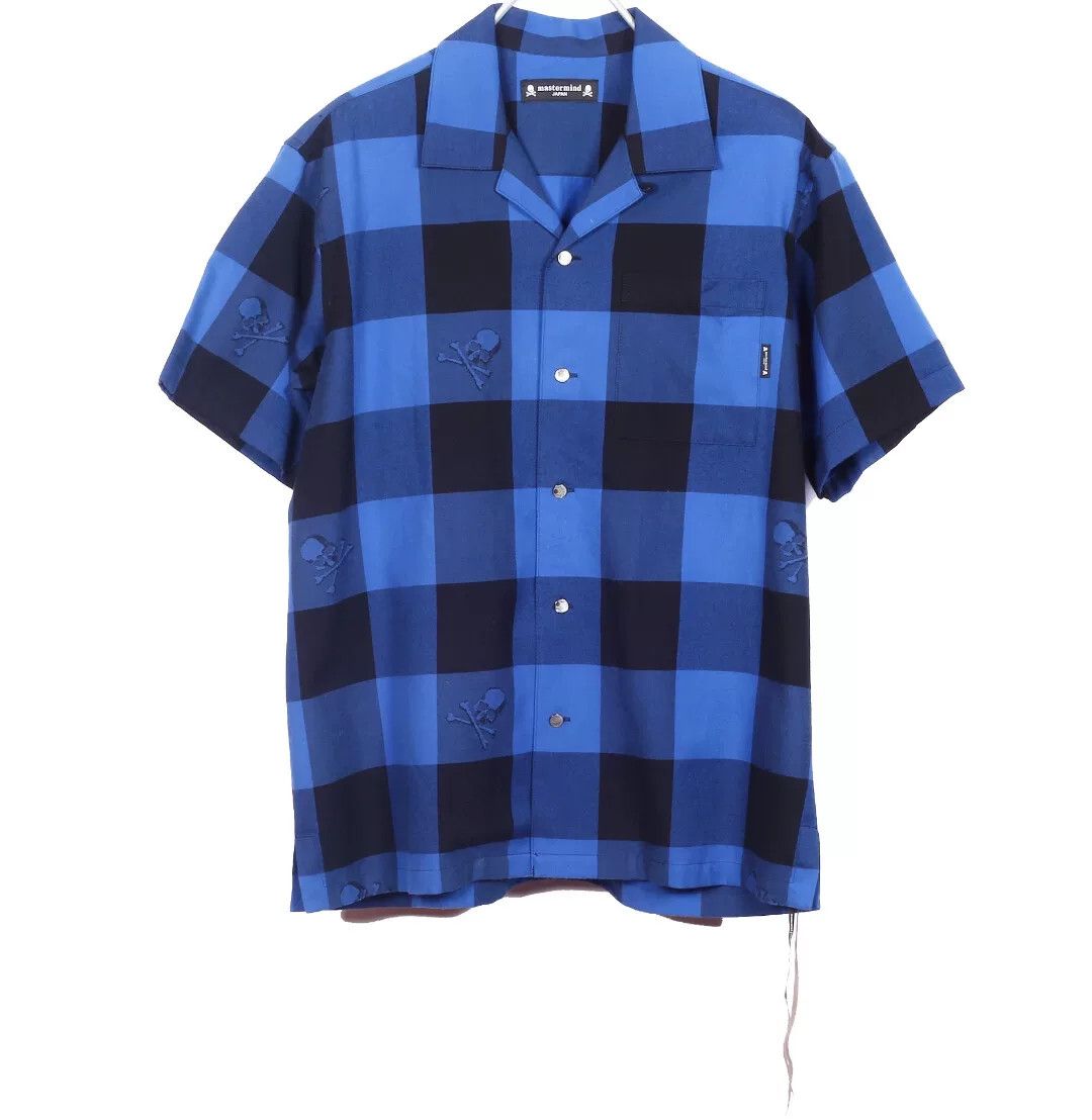 Mastermind Japan mastermind Japan 20SS Blue Black Check Shirt Size US S / EU 44-46 / 1 - 1 Thumbnail