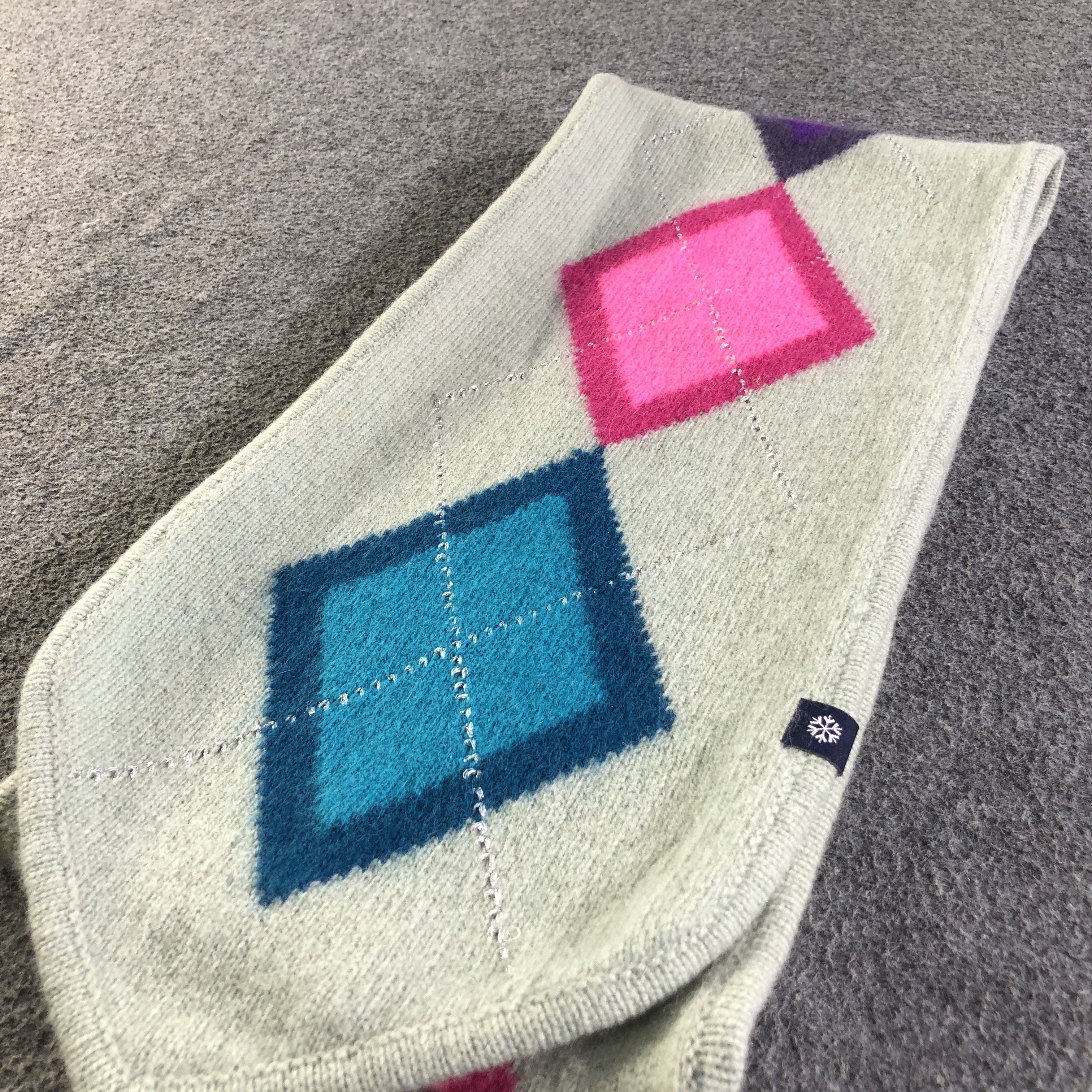 Gap Gap Diamond Wool Scarf Muffler Neckwear V2772 Size ONE SIZE - 4 Thumbnail