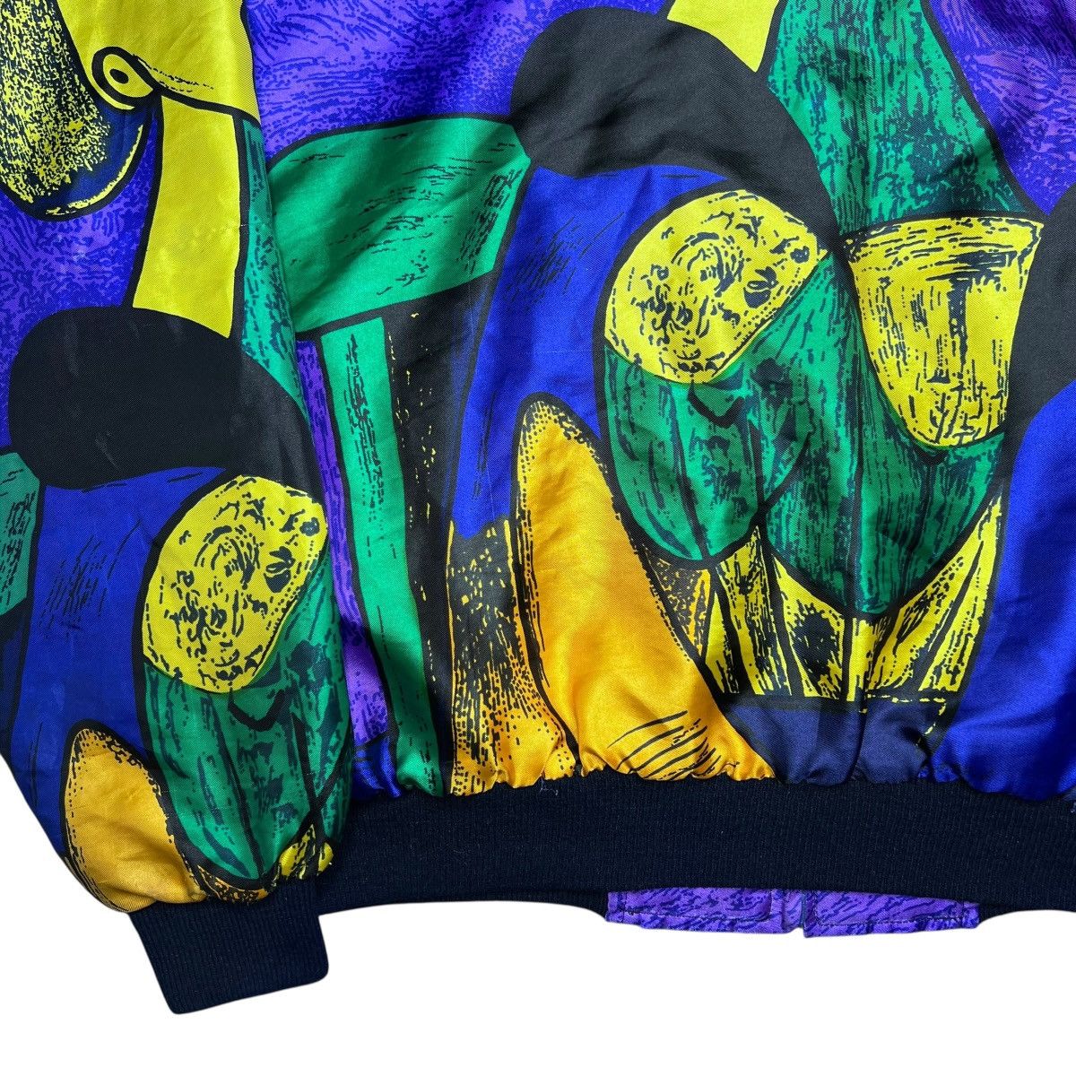 Other 1980s Picasso Abstract All Over Print Art Silk Satin Jacket Size XL / US 12-14 / IT 48-50 - 18 Thumbnail