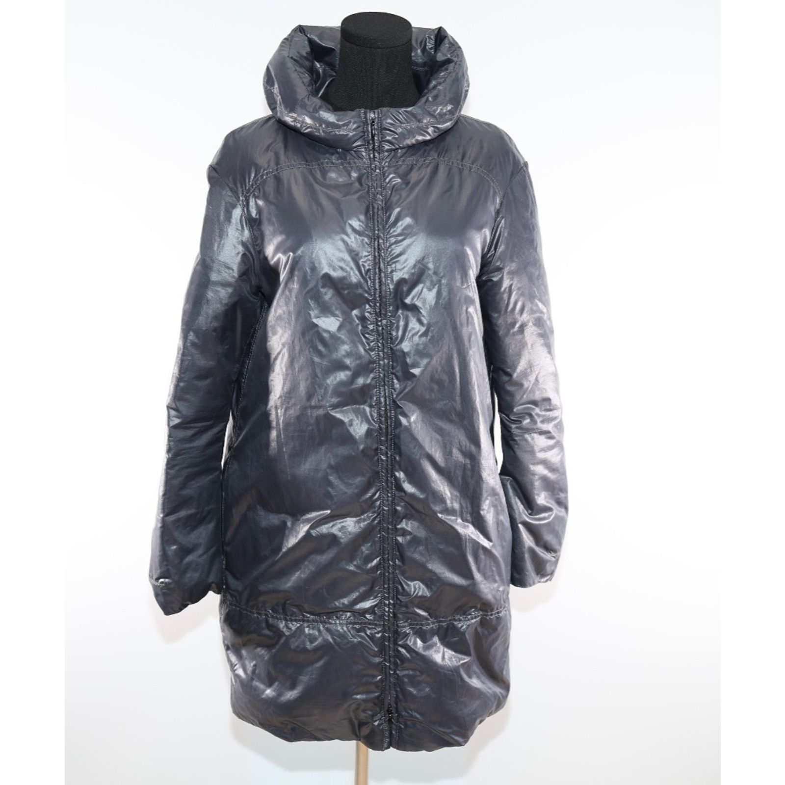 Marni Excellent Authentic MARNI Dark Gray Down Puffer Coat Size 40 Size M / US 6-8 / IT 42-44 - 3 Thumbnail