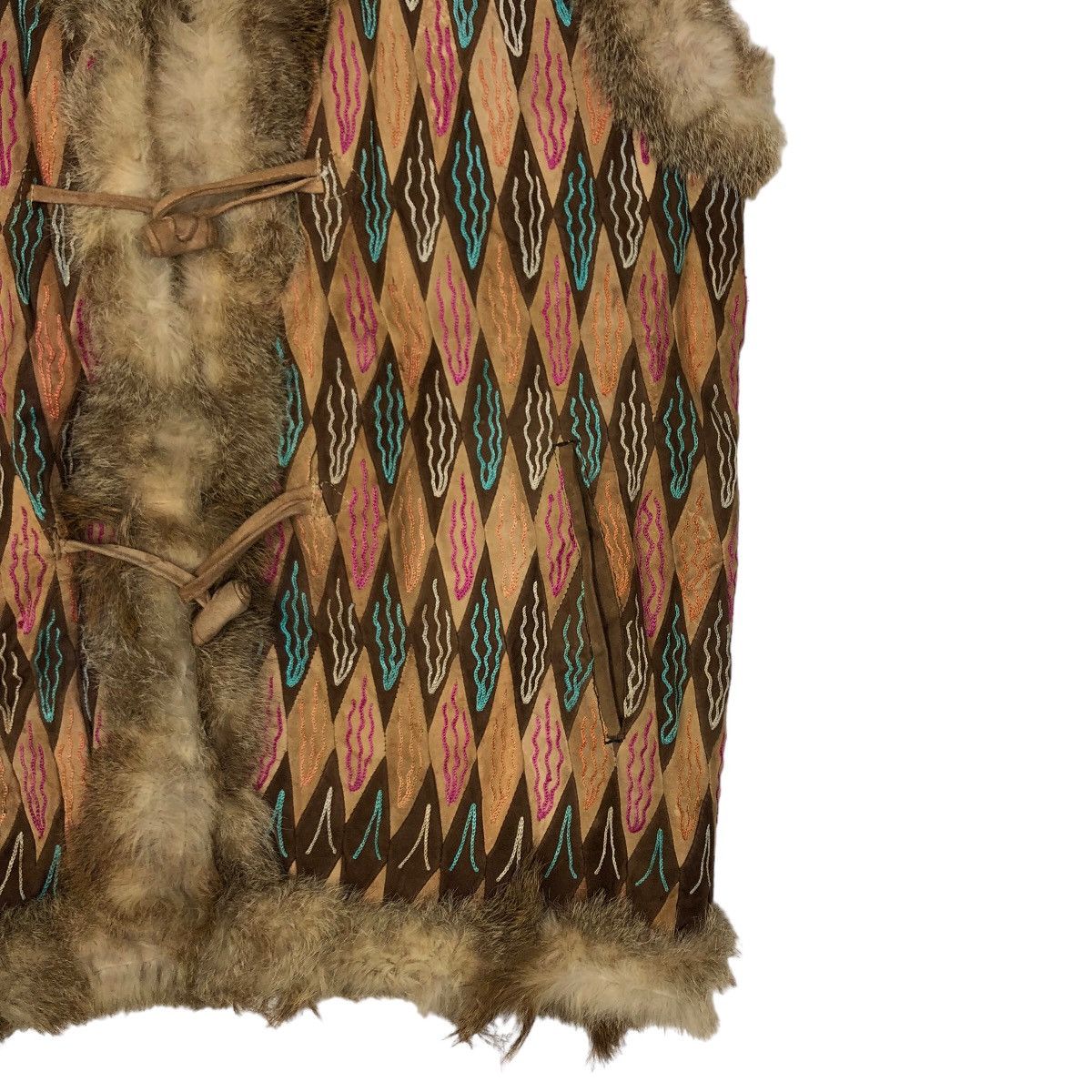 Hysteric Glamour 🔥Vintage Traditional Design Vest Tartan Design Mink Fur Size US M / EU 48-50 / 2 - 5 Thumbnail