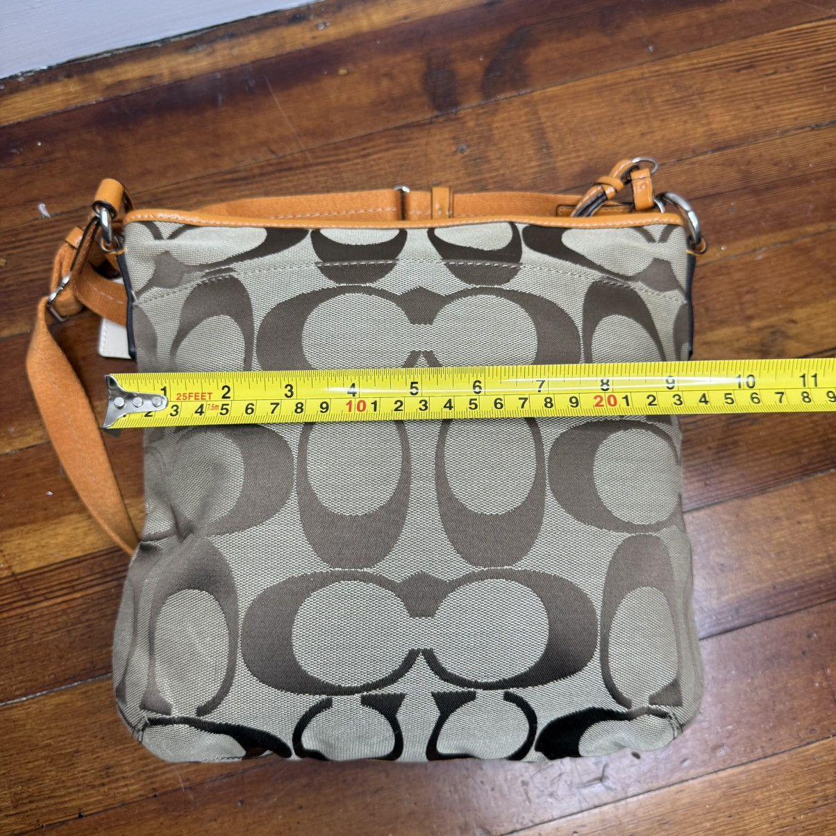 Coach Coach Khaki Signature Crossbody with Orange Trim Size ONE SIZE - 5 Thumbnail