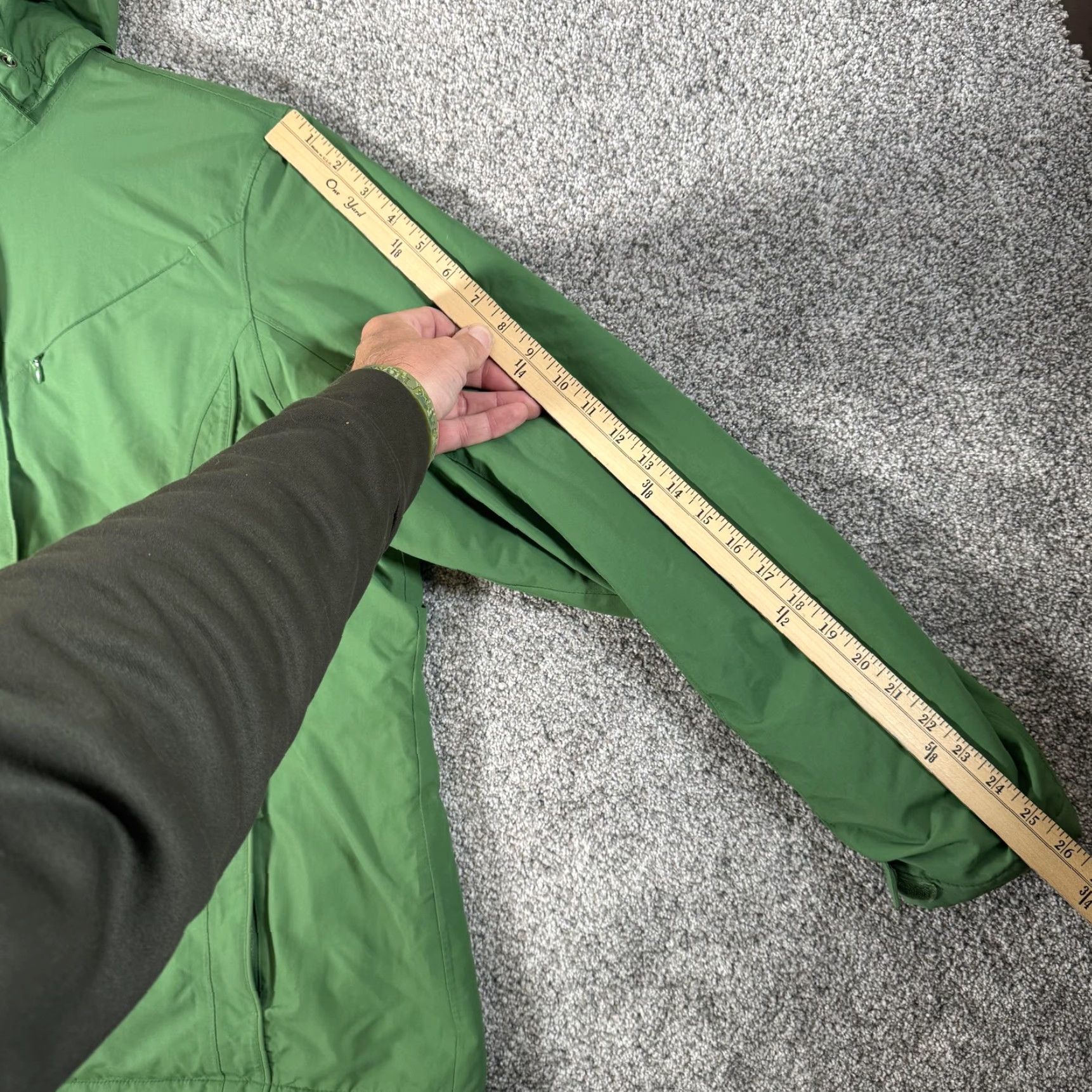 Lands' End Lands' End Jacket Boys Large Tall 14-16 Green The Squall Waterproof Hooded Ski Size XL / US 12-14 / IT 48-50 - 4 Thumbnail