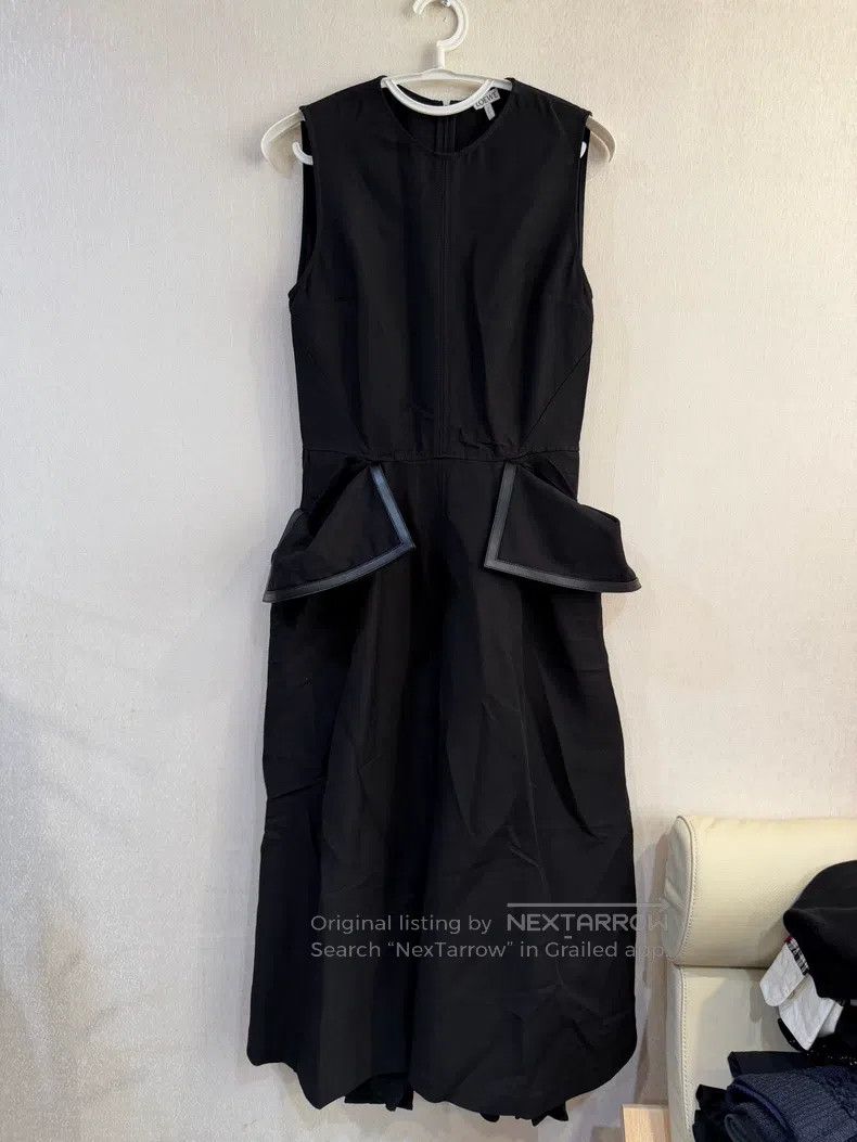 Loewe Loewe Black Linen Dress Size XS / US 0-2 / IT 36-38 - 1 Thumbnail
