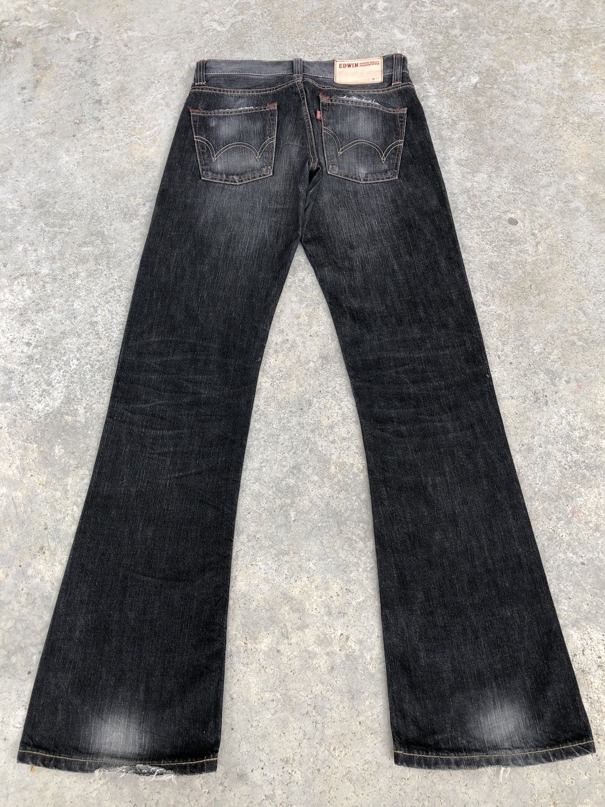 If Six Was Nine Japanese Edwin Flared Jeans Distressed Jeans 512 Size US 29 - 2 Thumbnail