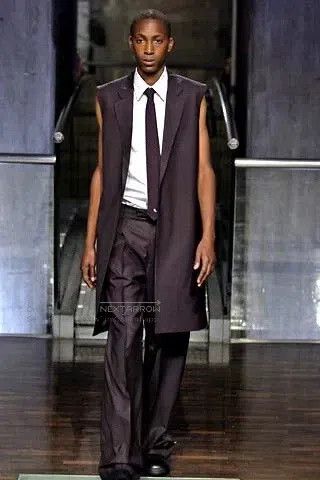 Raf Simons Raf Simons 2006 archive, striped sleeveless shirt Size US S / EU 44-46 / 1 - 1 Thumbnail